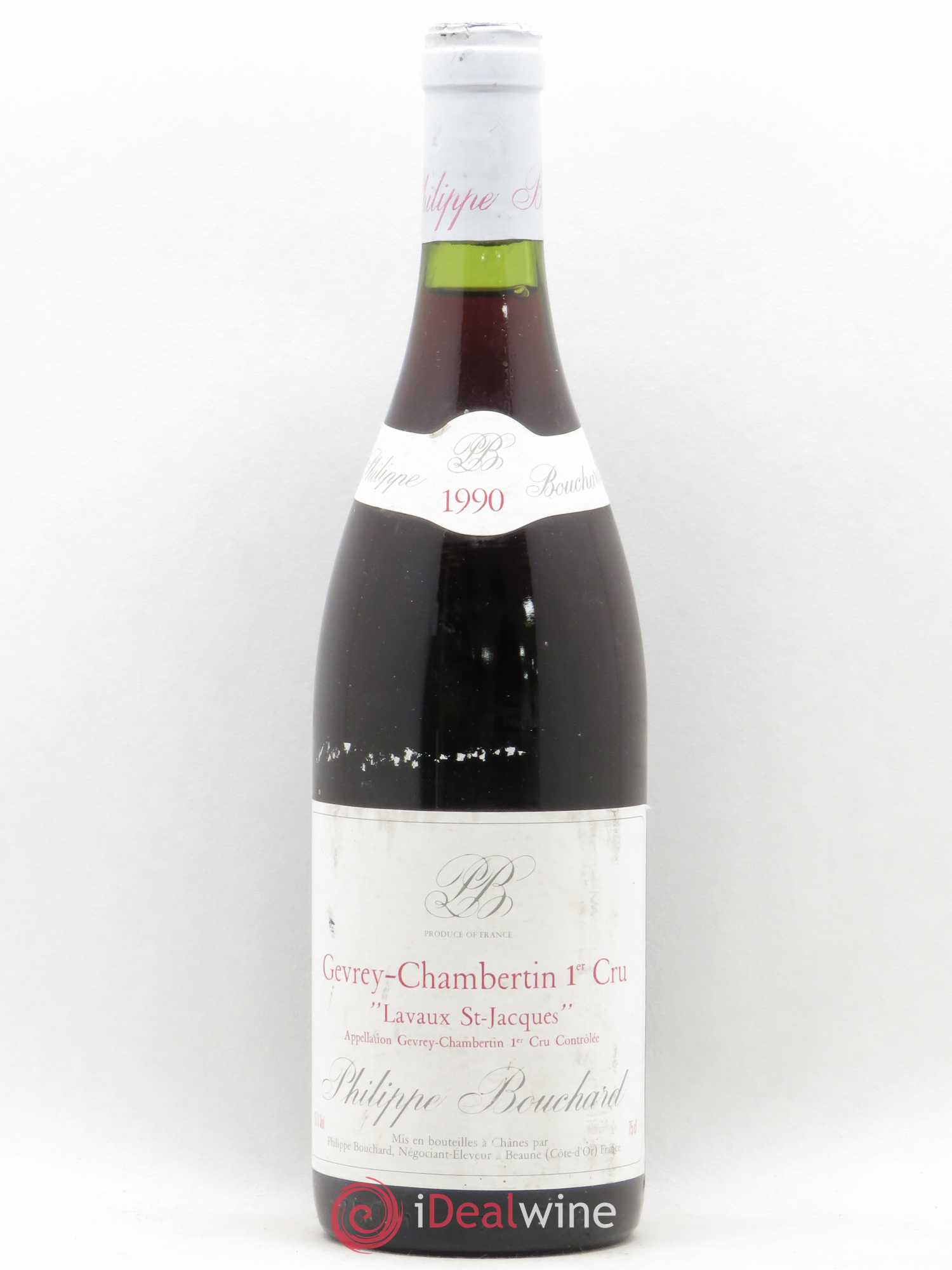 Gevrey-Chambertin 1er Cru Lavaux Saint Jacques Philippe Bouchard 1990 - Posten von 1 Flasche - 0