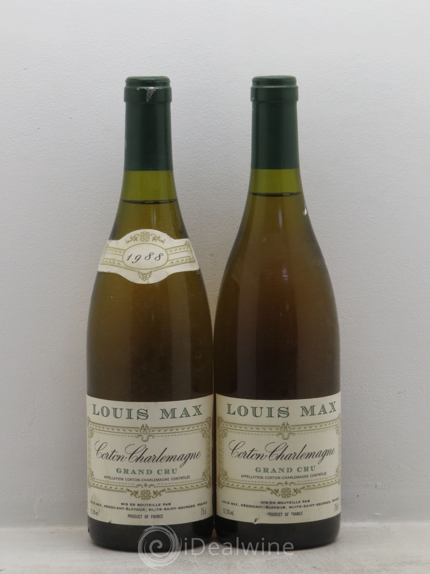 Corton-Charlemagne Grand Cru Louis Max 1988 - Lot de 2 bouteilles - 0