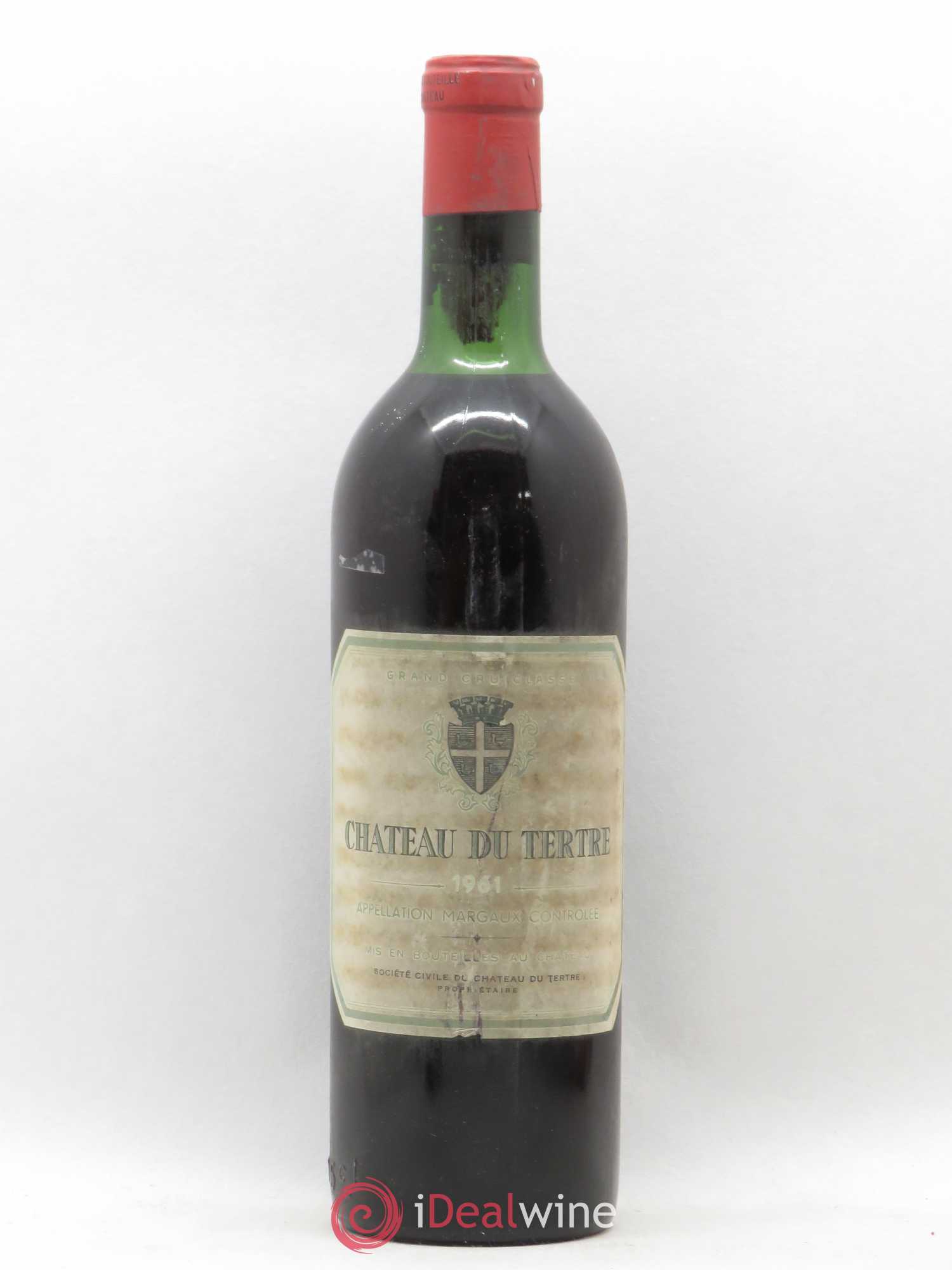 Château du Tertre 5ème Grand Cru Classé 1961 - Lot de 1 bouteille - 0