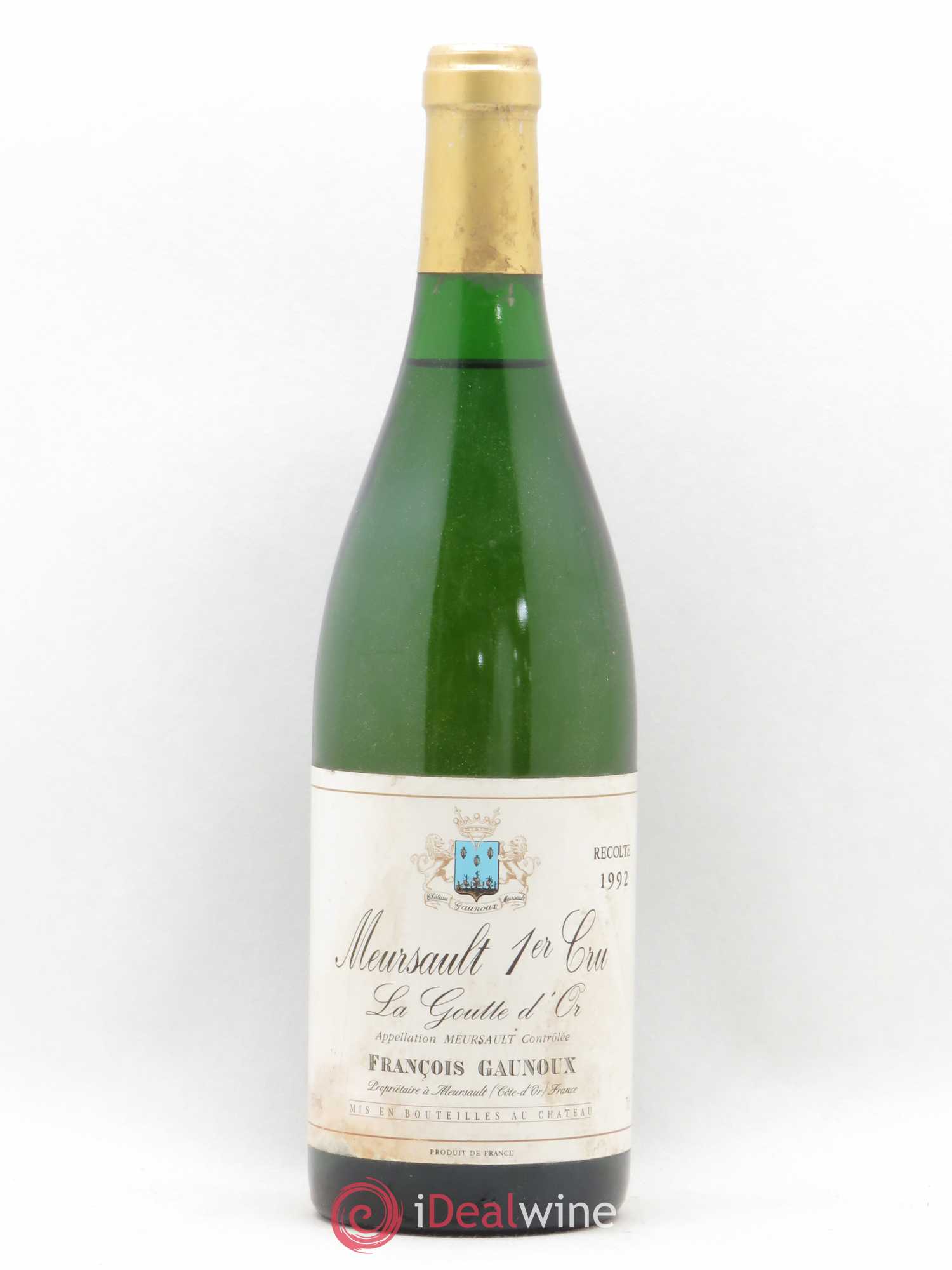 Meursault 1er Cru Goutte D Or Francois Gaunoux 1992 - Posten von 1 Flasche - 0
