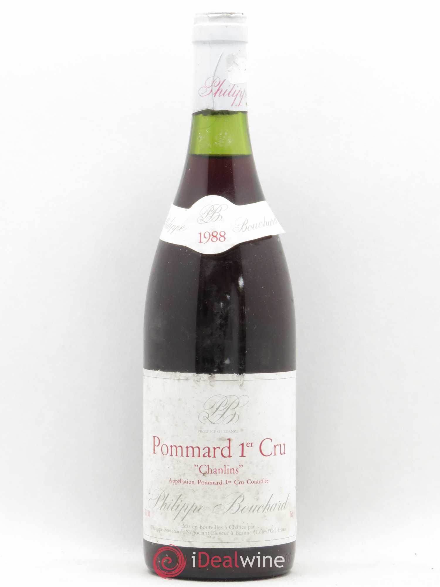 Pommard 1er Cru Chanlins Philippe Bouchard 1988 - Lot de 1 bouteille - 0