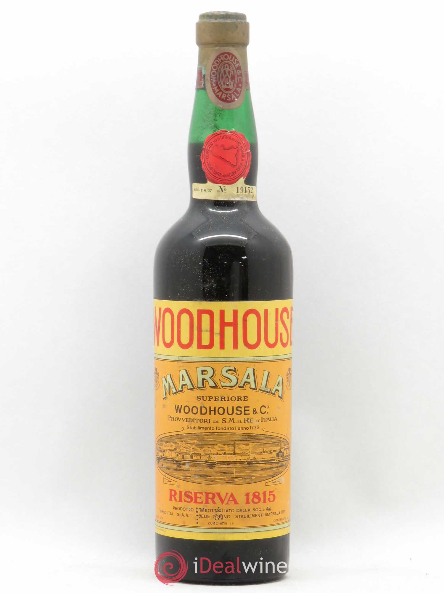 Alcool Marsala Riserva Solera Woodhouse 1815 - Posten von 1 Flasche - 0