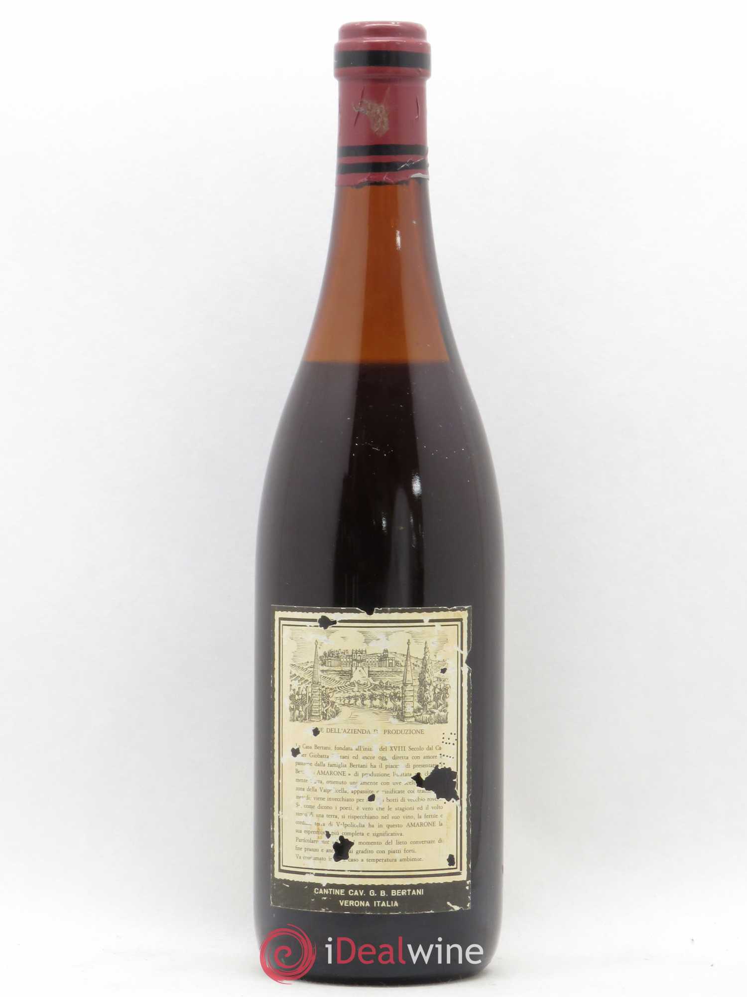 Italie Amarone Recioto della Valpolicella Classico Superiore Bertani 1971 - Posten von 1 Flasche - 1