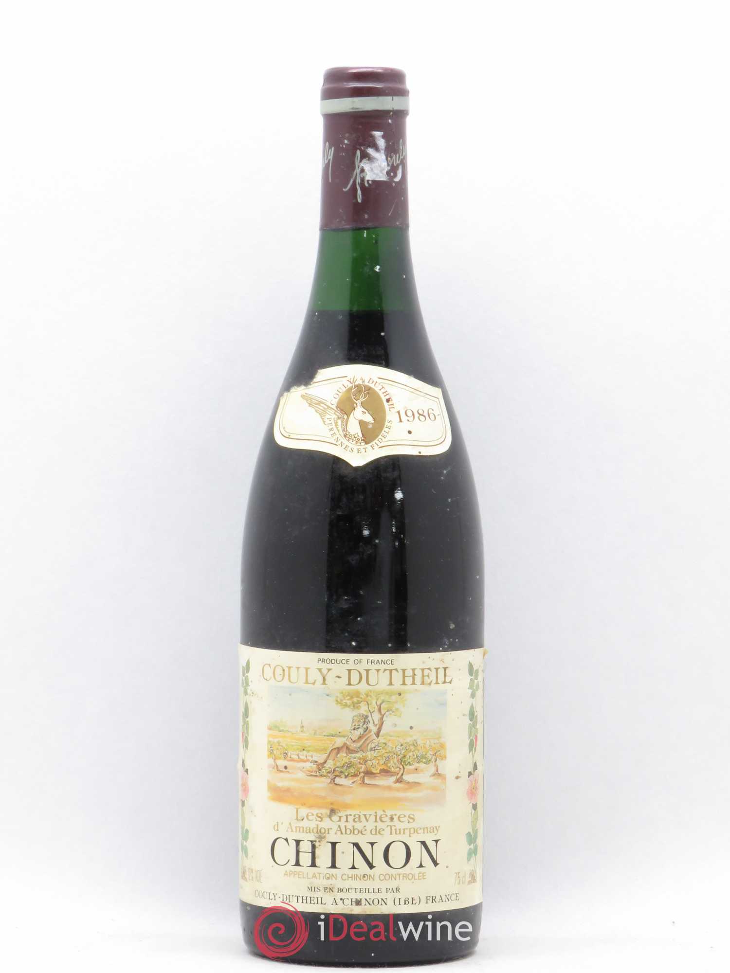 Chinon Les Gravières Couly Dutheil 1986 - Posten von 1 Flasche - 0