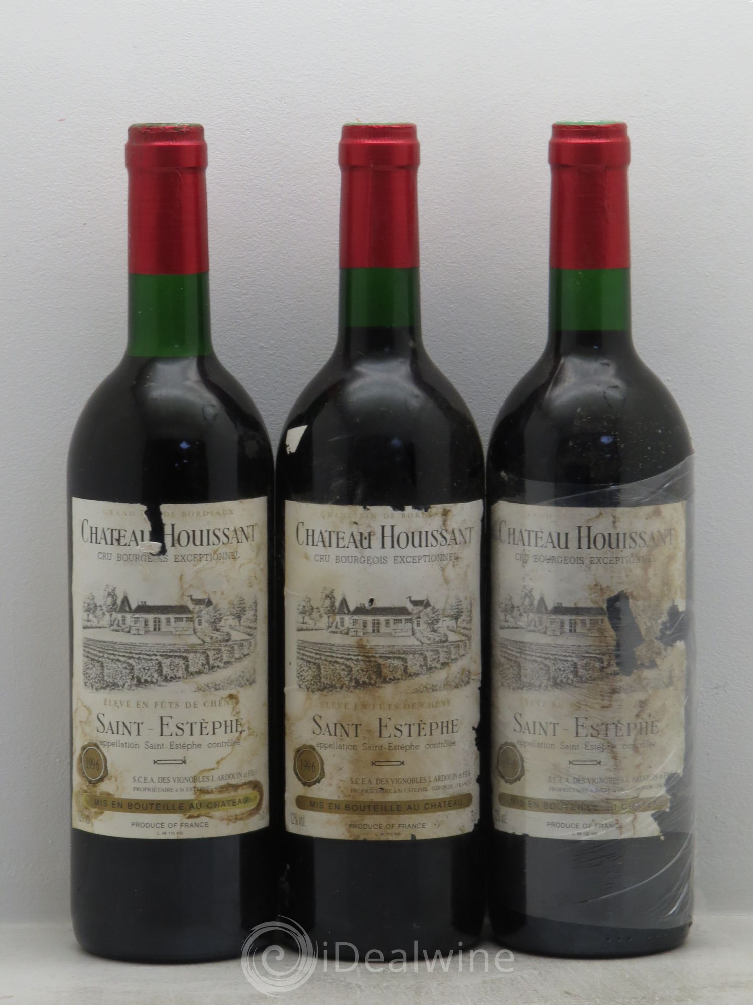 Château Houissant 1996 - Lot de 3 bouteilles - 0