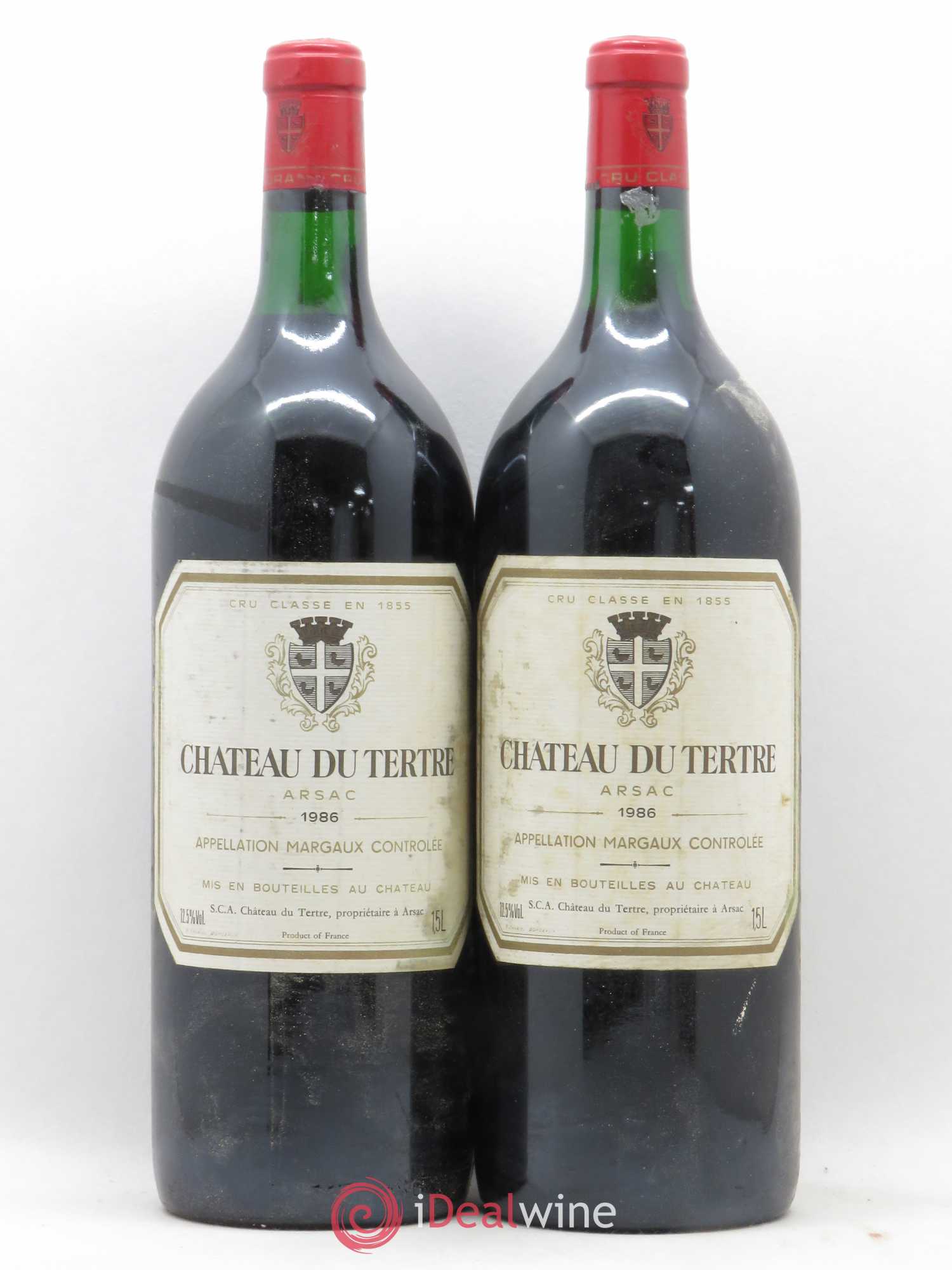 Château du Tertre 5ème Grand Cru Classé 1986 - Lot de 2 magnums - 0