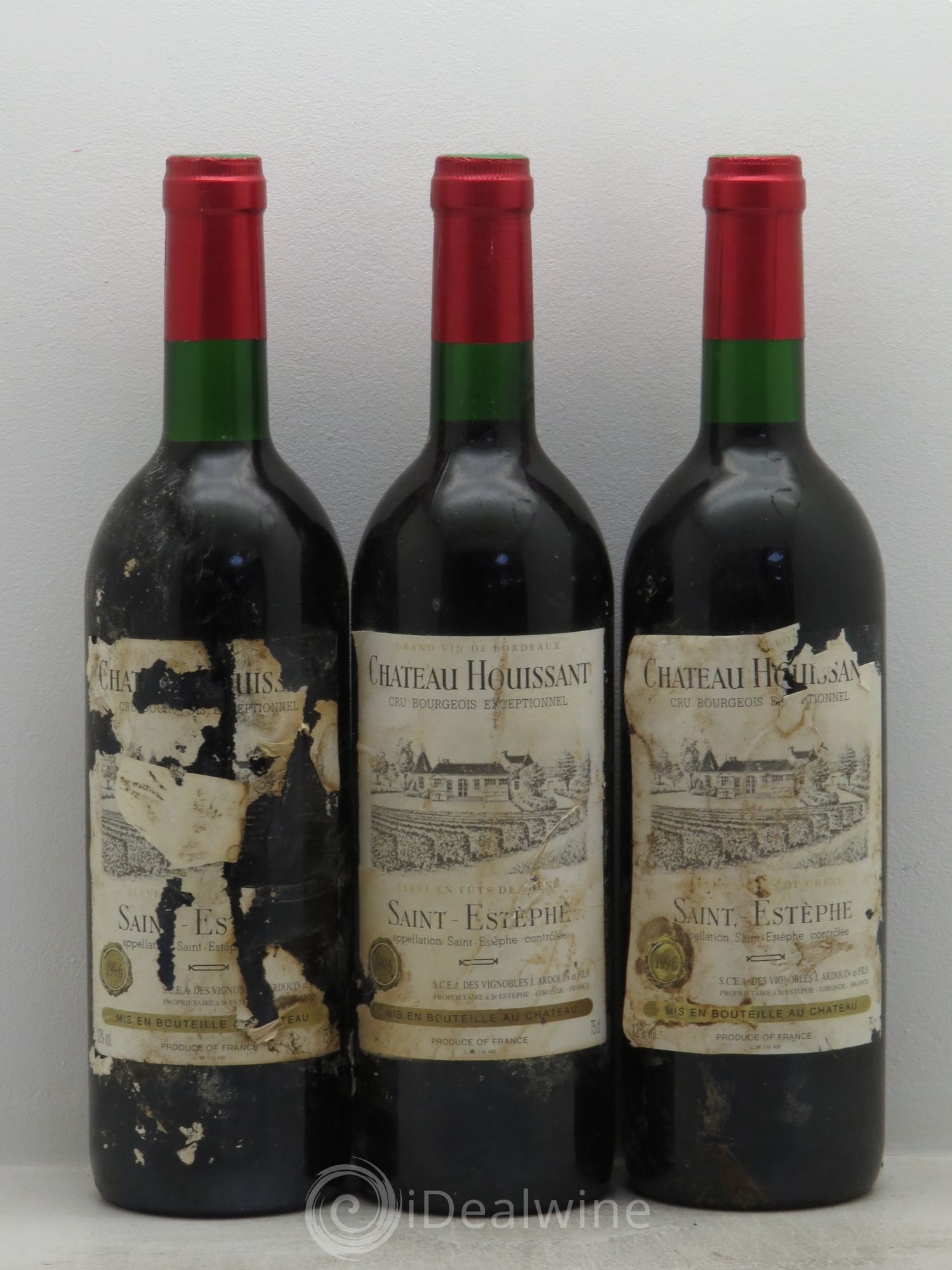 Château Houissant 1996 - Lot de 3 bouteilles - 0