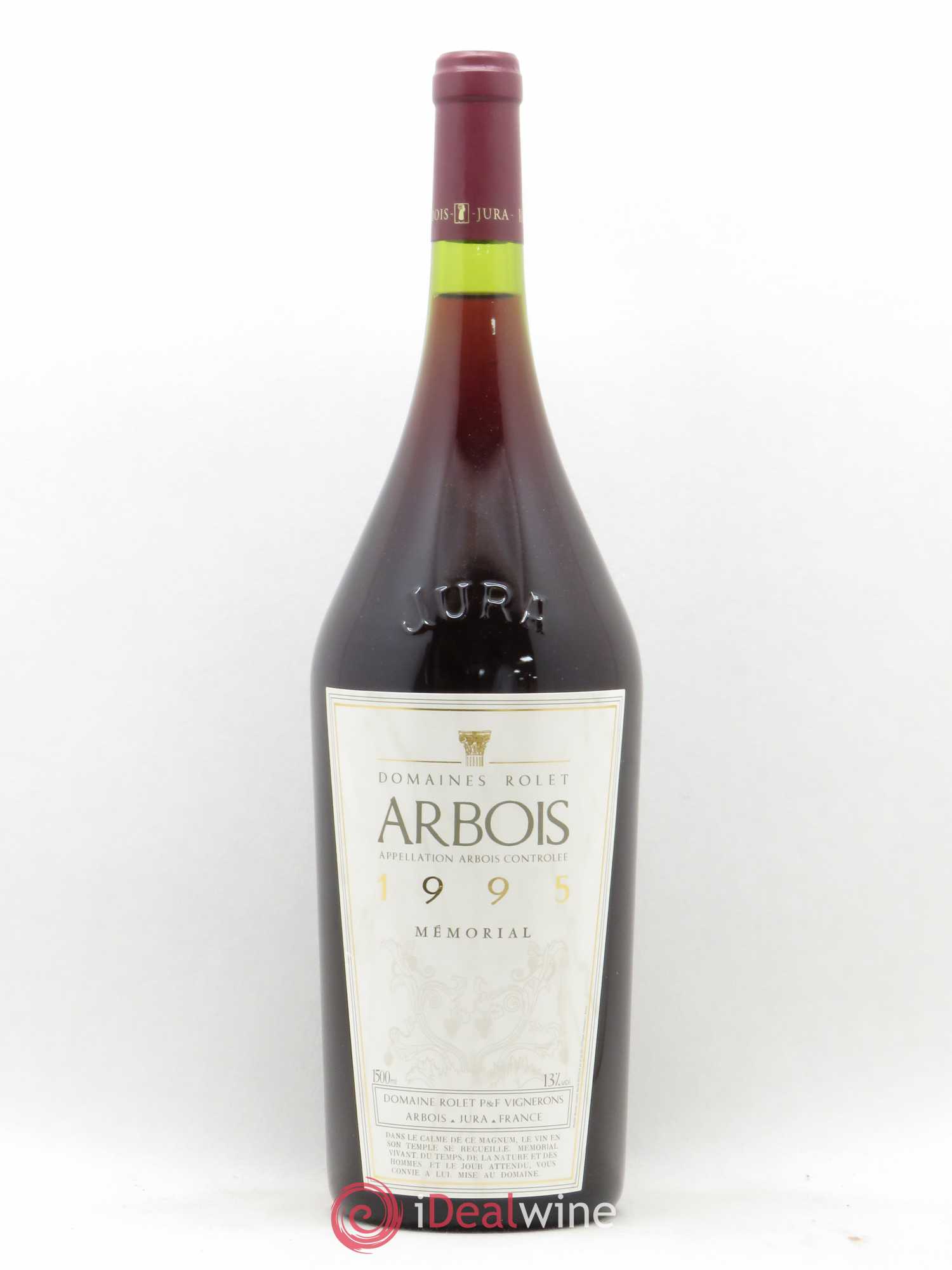 Arbois Cuvée Mémorial Domaine Rolet 1995 - Lot de 1 magnum - 0