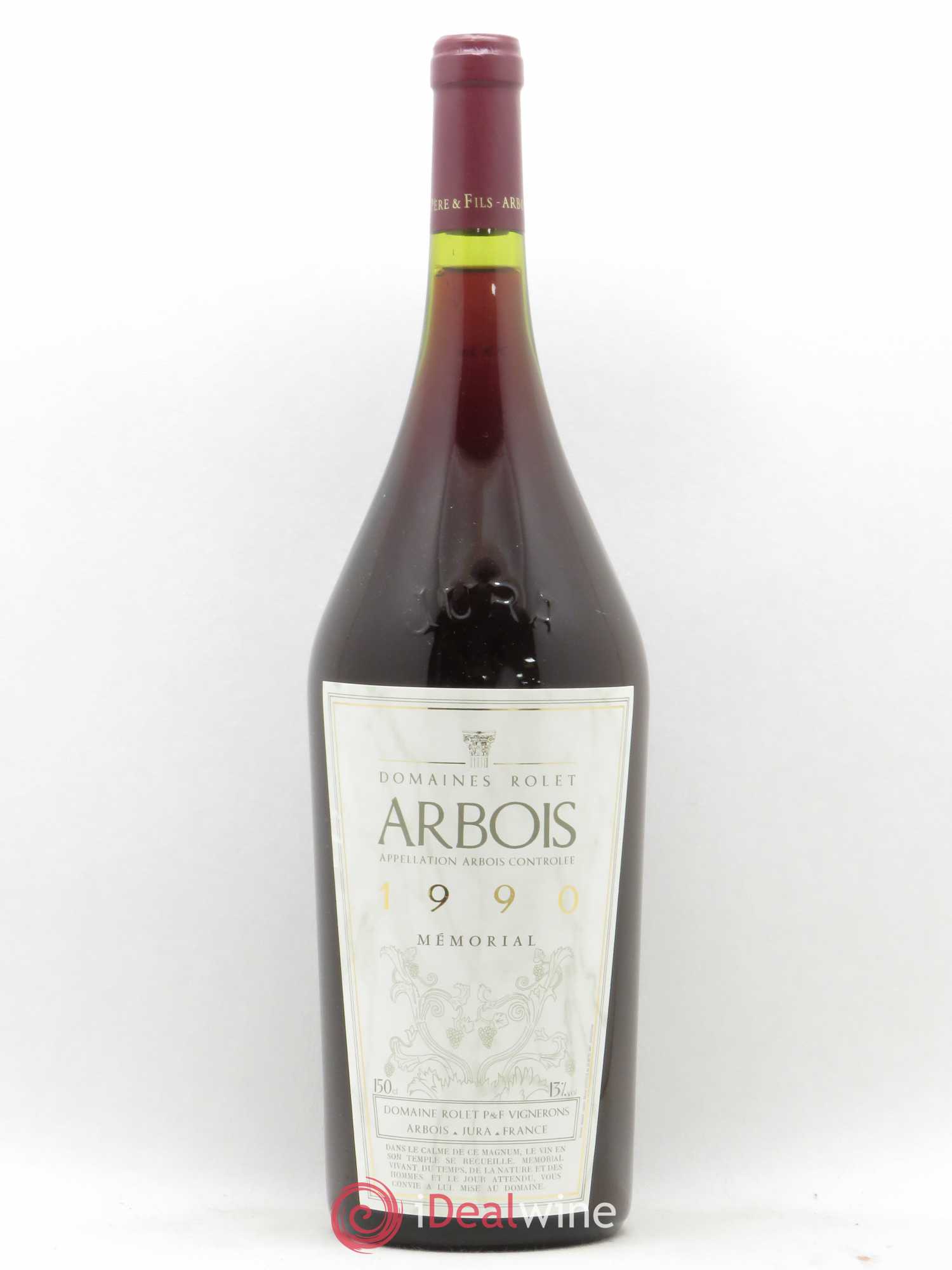 Arbois Cuvée Mémorial Domaine Rolet 1990 - Lot de 1 magnum - 0