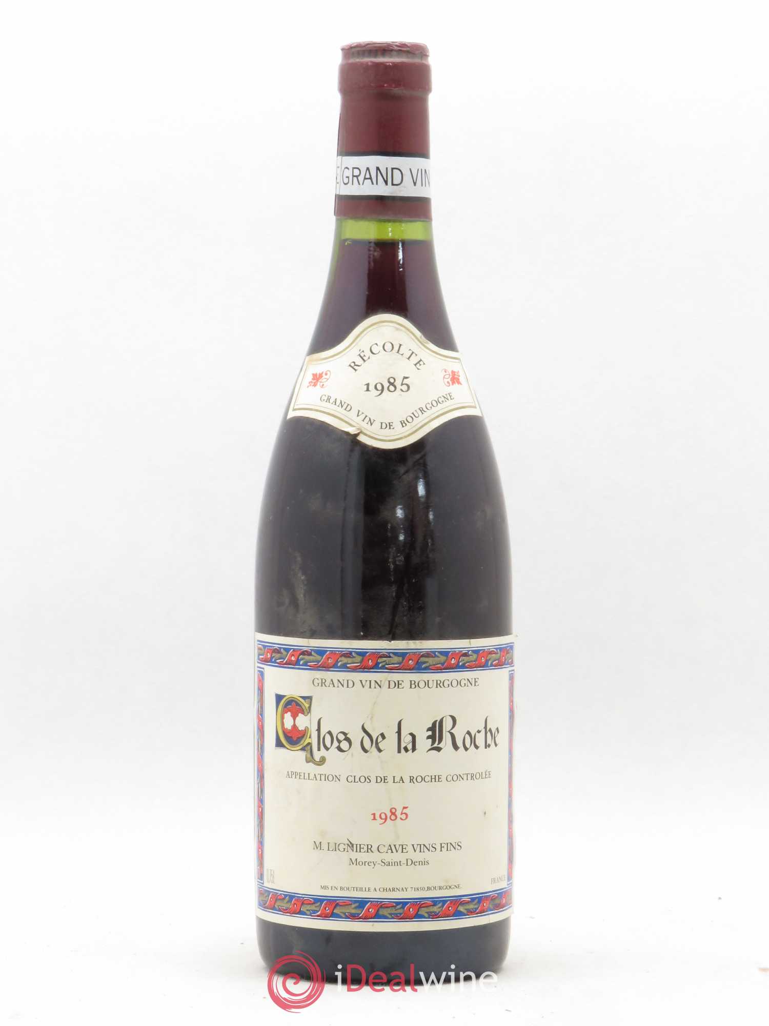 Clos de la Roche Grand Cru M. Lignier Cave Vins Fins 1985 - Posten von 1 Flasche - 0