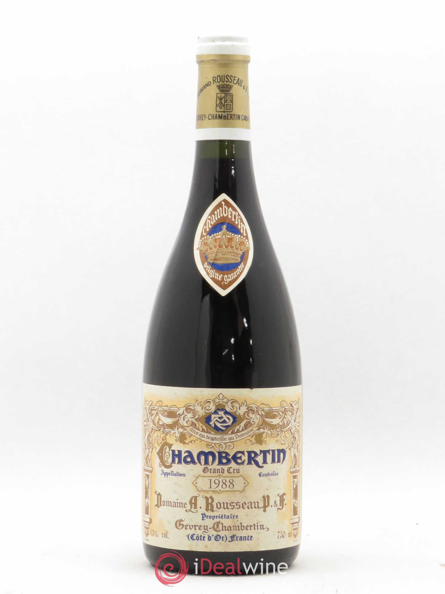 Chambertin Grand Cru Armand Rousseau (Domaine) 1988 - Lot de 1 bouteille - 0