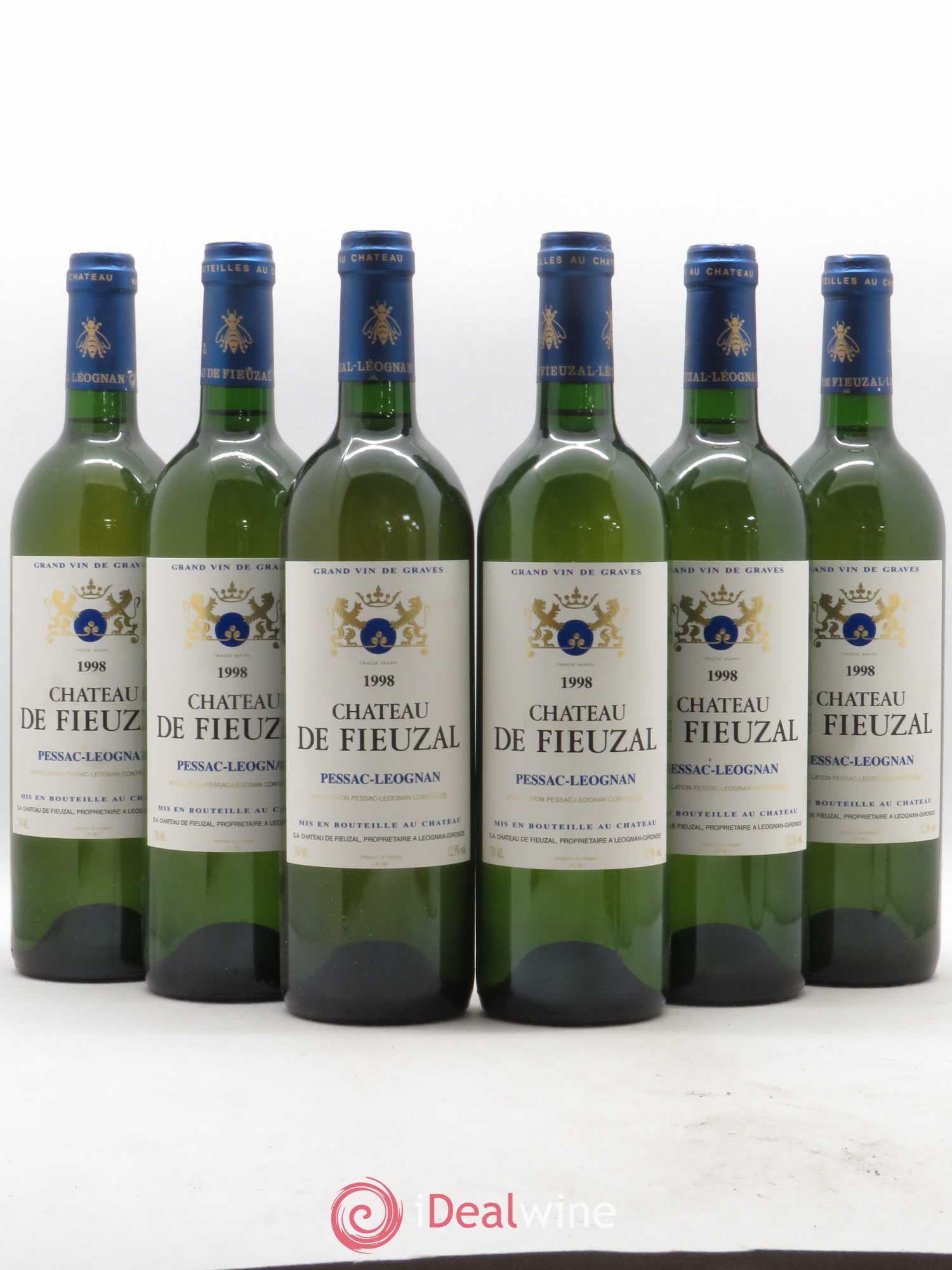 Château de Fieuzal 1998 - Lot de 6 bouteilles - 0