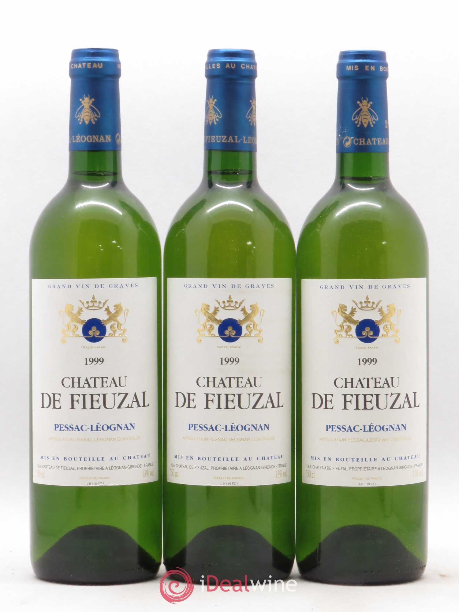 Château de Fieuzal 1999 - Lot de 3 bouteilles - 0