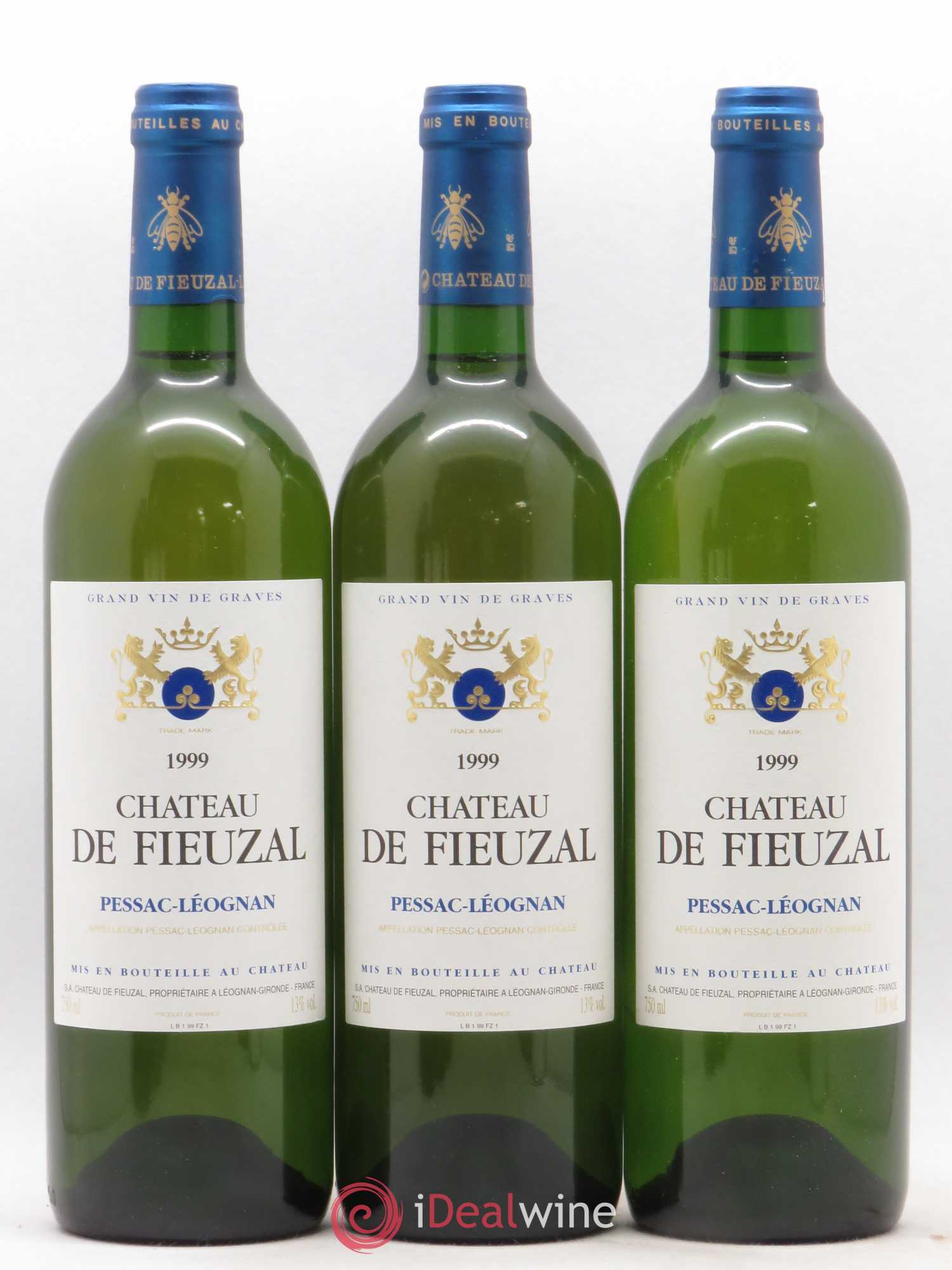 Château de Fieuzal 1999 - Lot de 3 bouteilles - 0