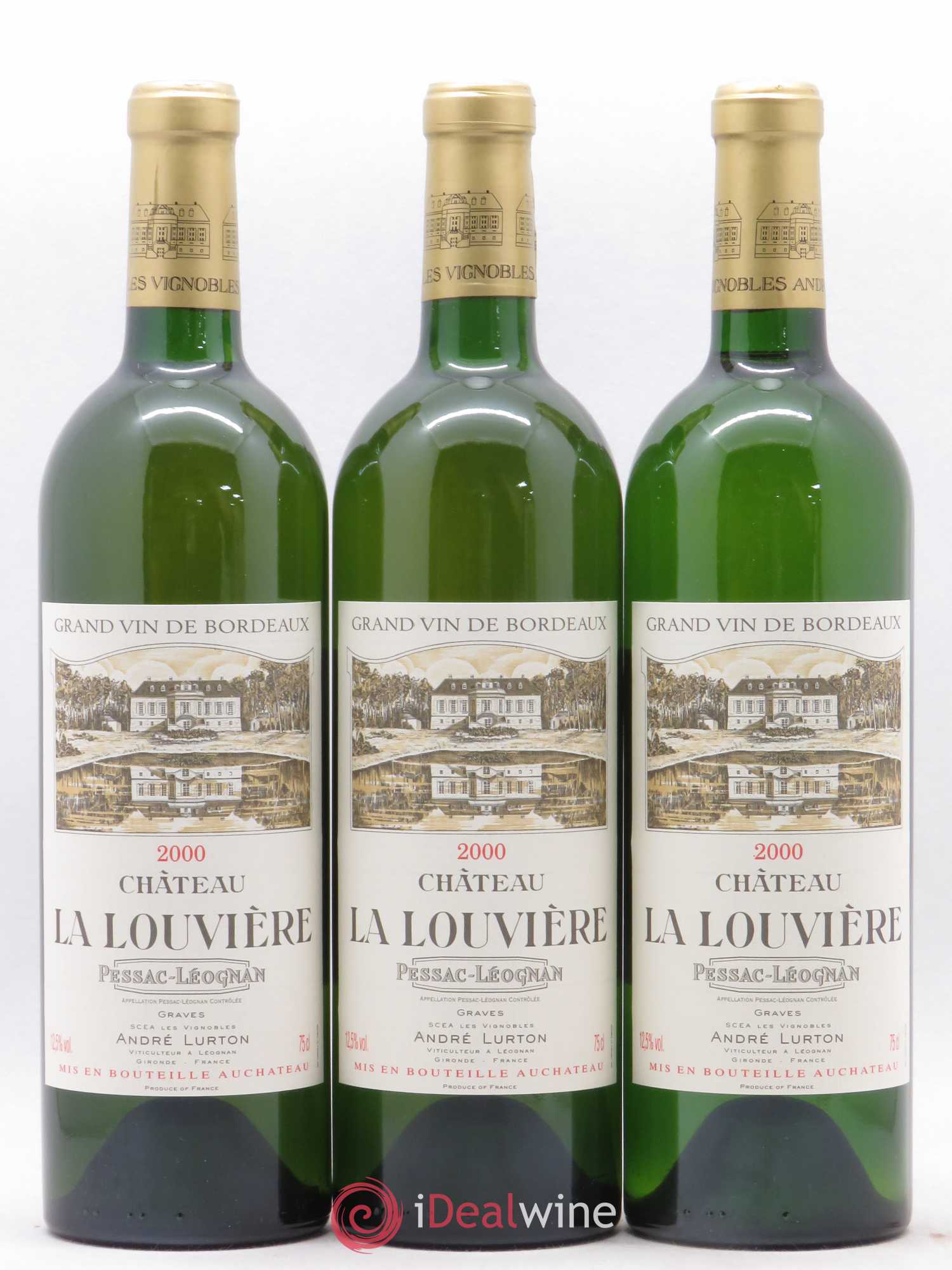 Château la Louvière 2000 - Lot de 3 bouteilles - 0