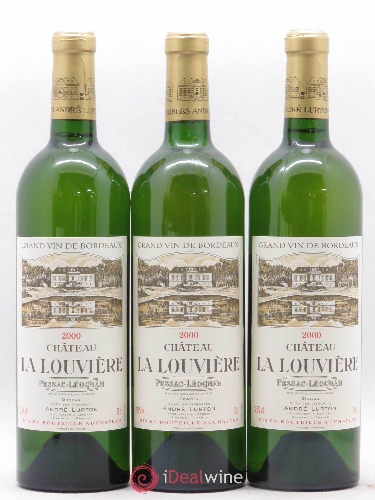Château la Louvière 2000 - Lot de 3 bouteilles - 0