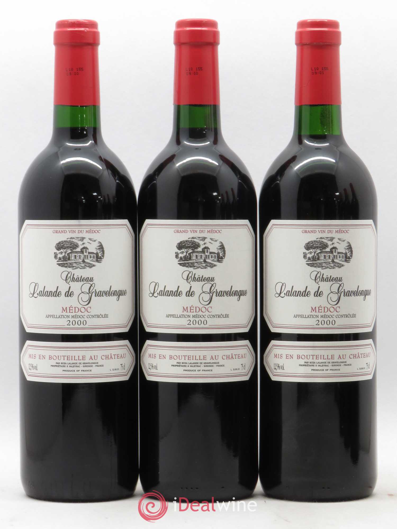 Médoc Lalande de Gravelongue 2000 - Posten von 6 Flaschen - 1