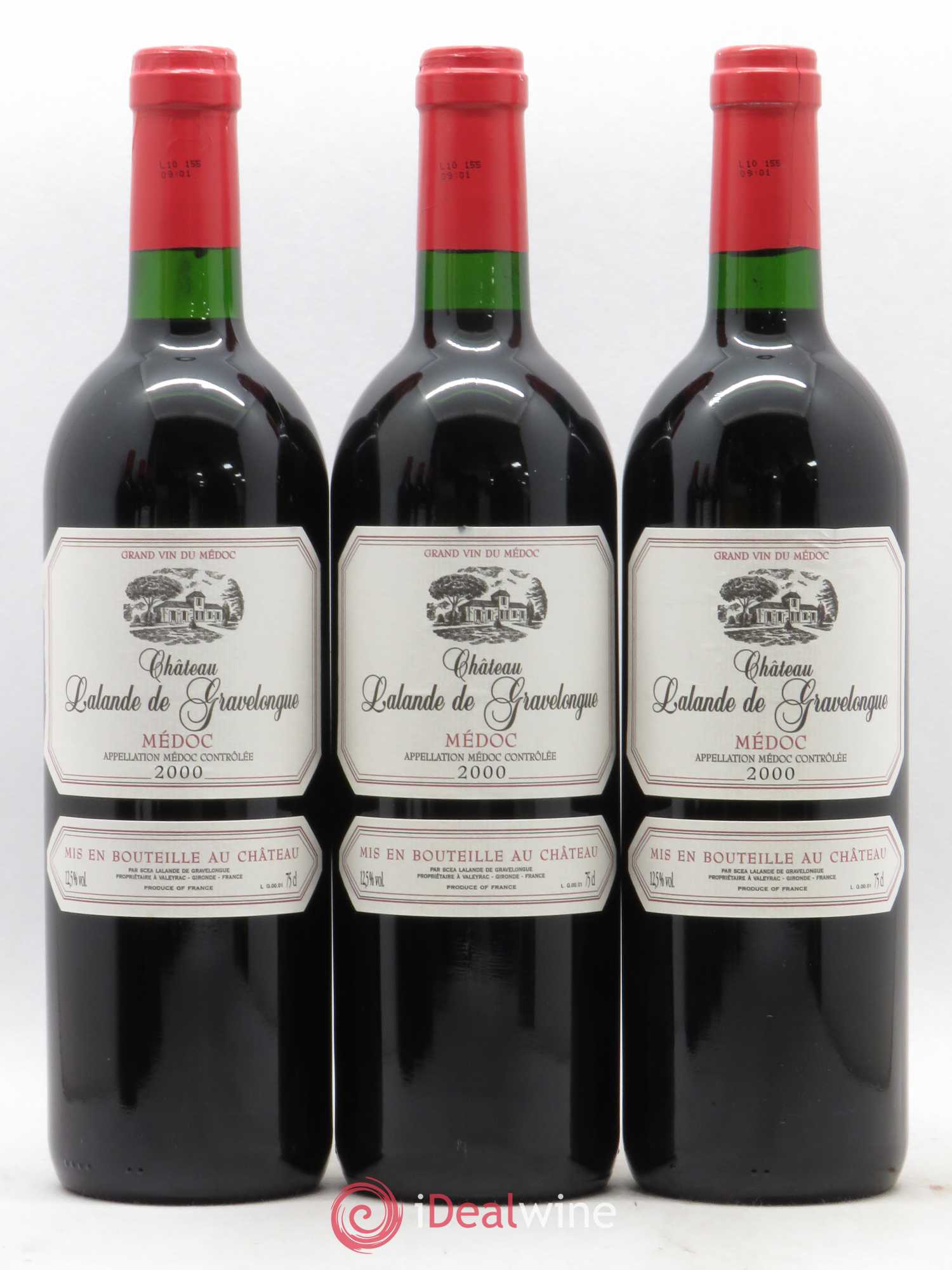 Médoc Lalande de Gravelongue 2000 - Posten von 6 Flaschen - 2