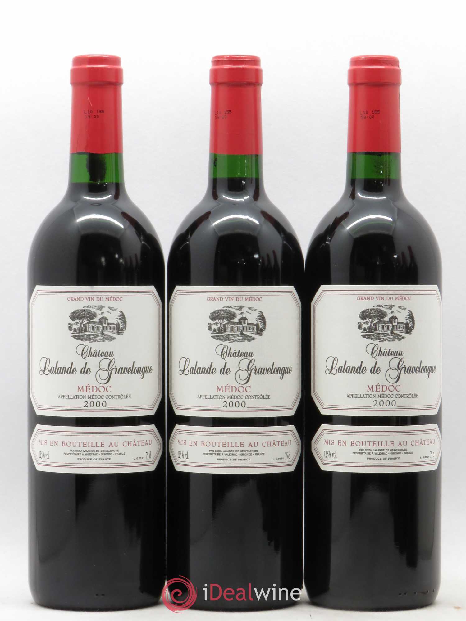 Médoc Lalande de Gravelongue 2000 - Posten von 6 Flaschen - 1