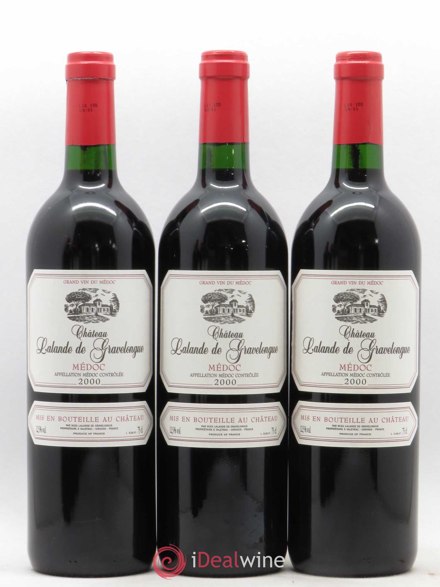 Médoc Lalande de Gravelongue 2000 - Posten von 6 Flaschen - 2