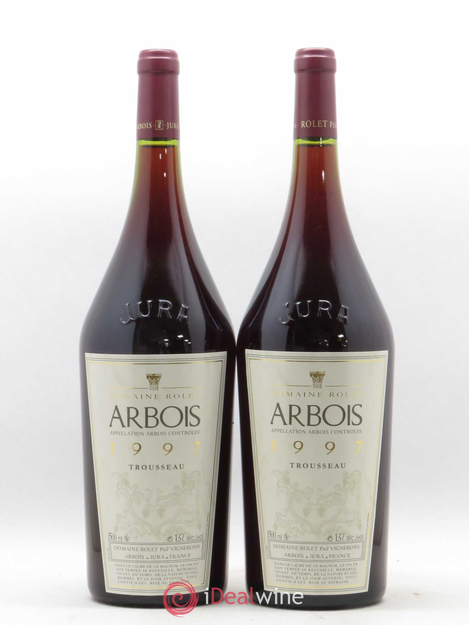 Arbois Trousseau Domaine Rolet (sans prix de réserve) 1997 - Lot de 2 magnums - 0
