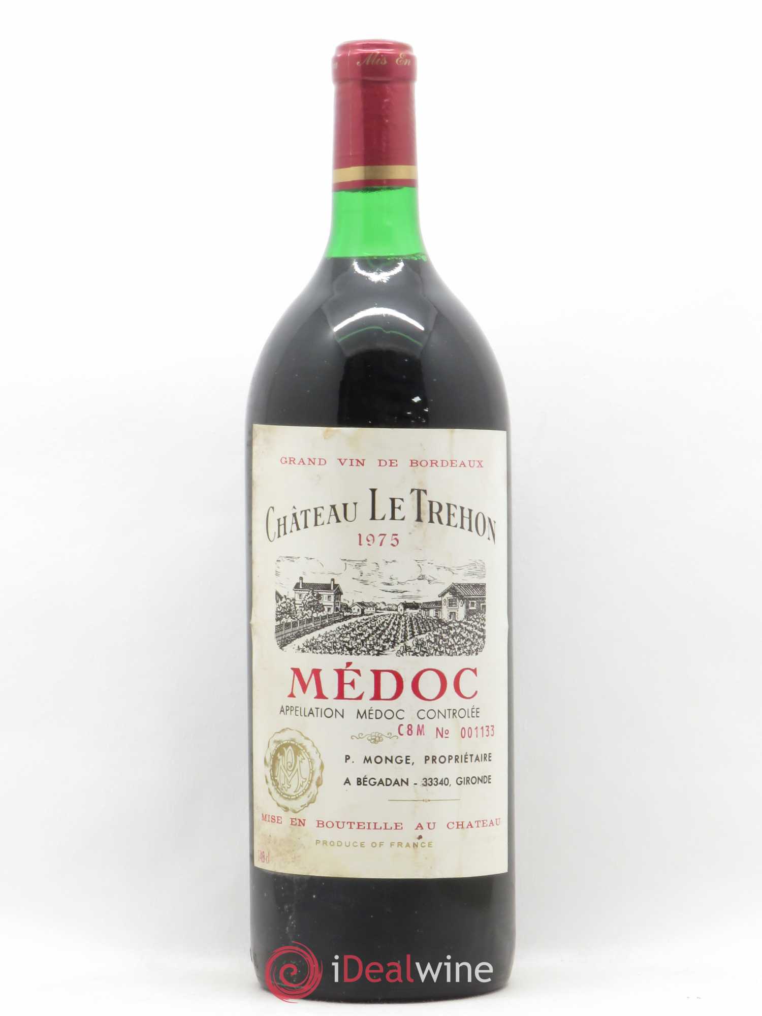Bordeaux Médoc Château Le Tréhon 1975 - Posten von 1 Magnum - 0
