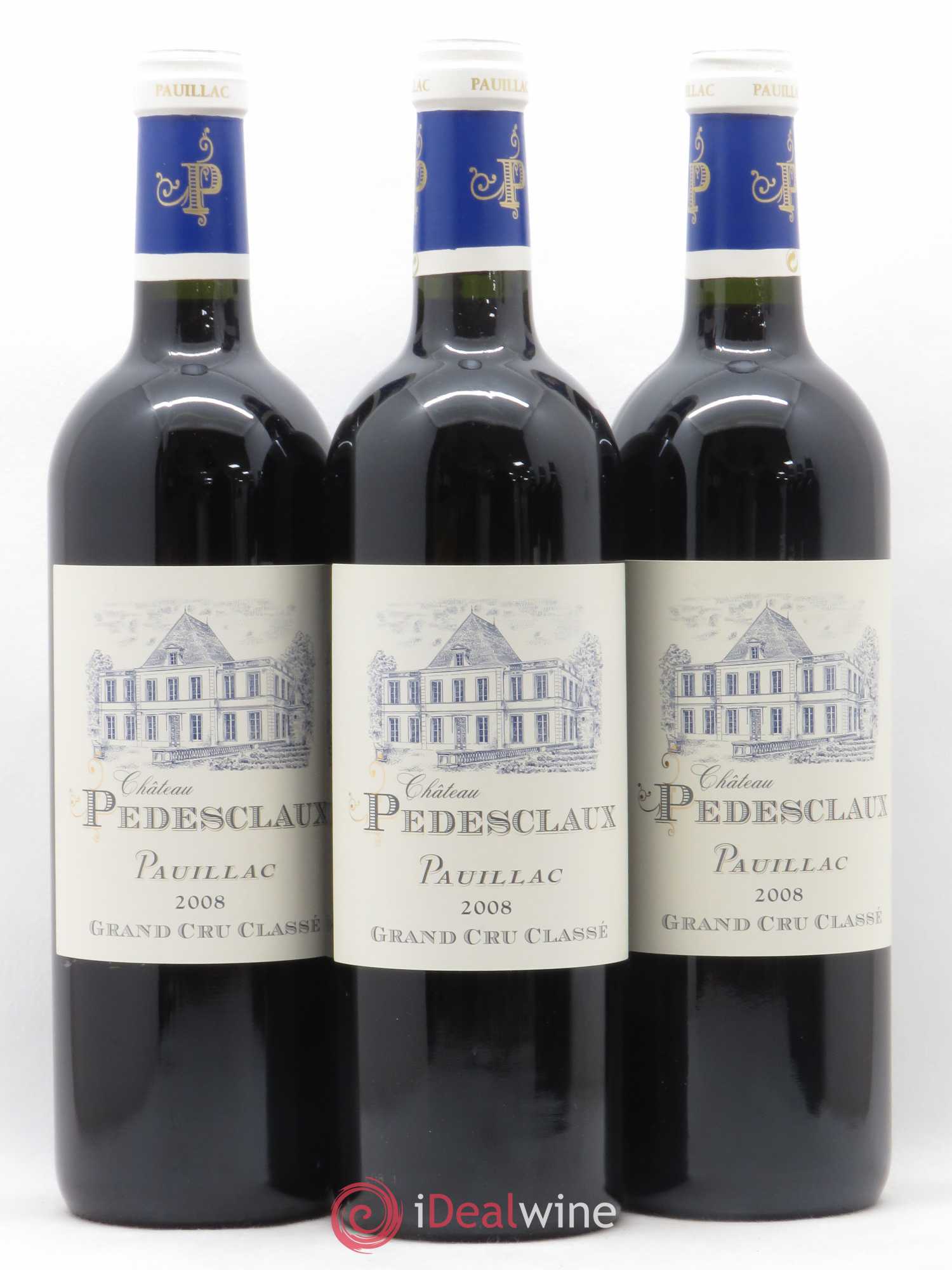 Château Pedesclaux 5ème Grand Cru Classé 2008 - Lot de 3 bouteilles - 0