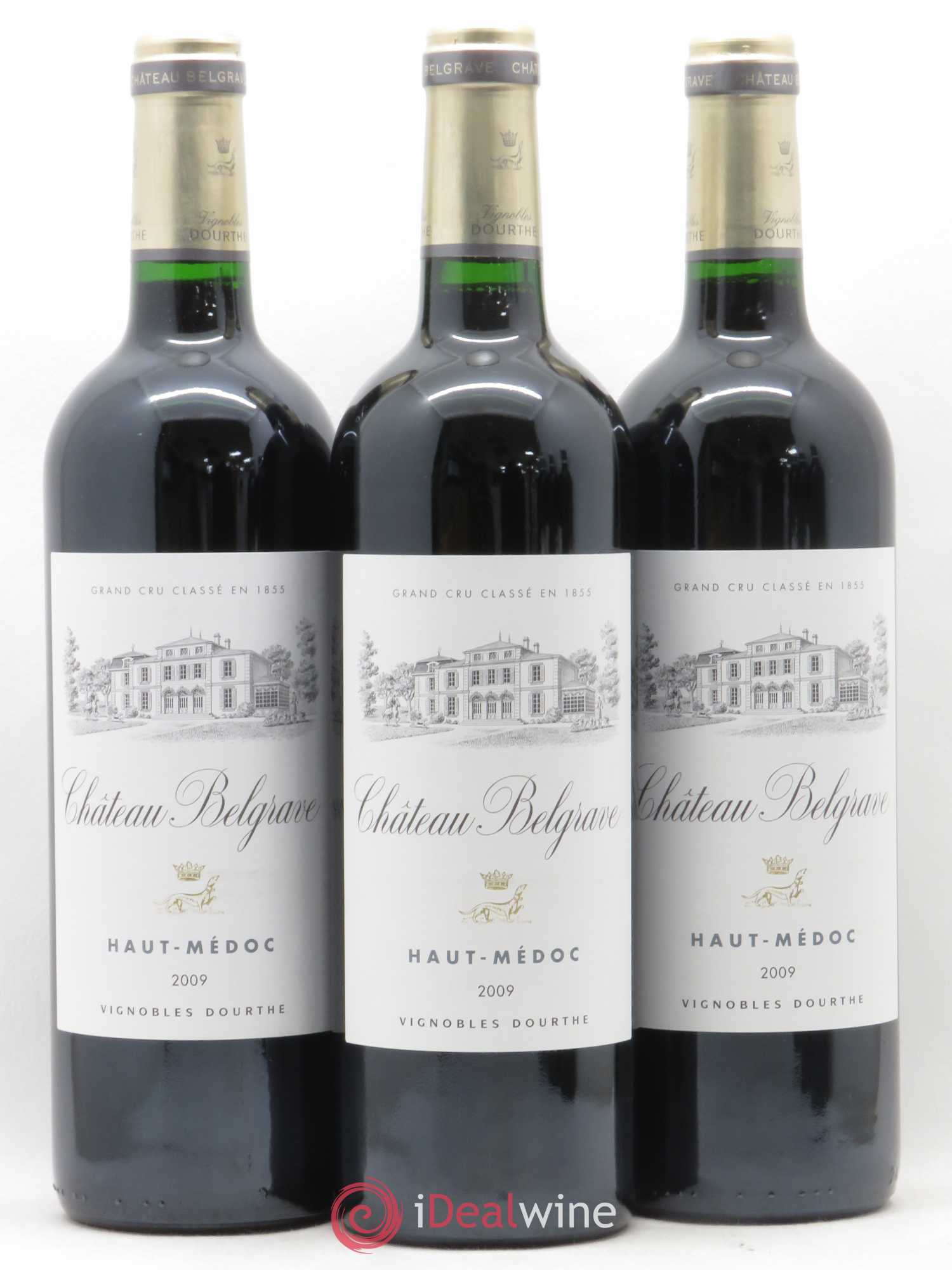 Château Belgrave 5ème Grand Cru Classé 2009 - Lot de 3 bouteilles - 0