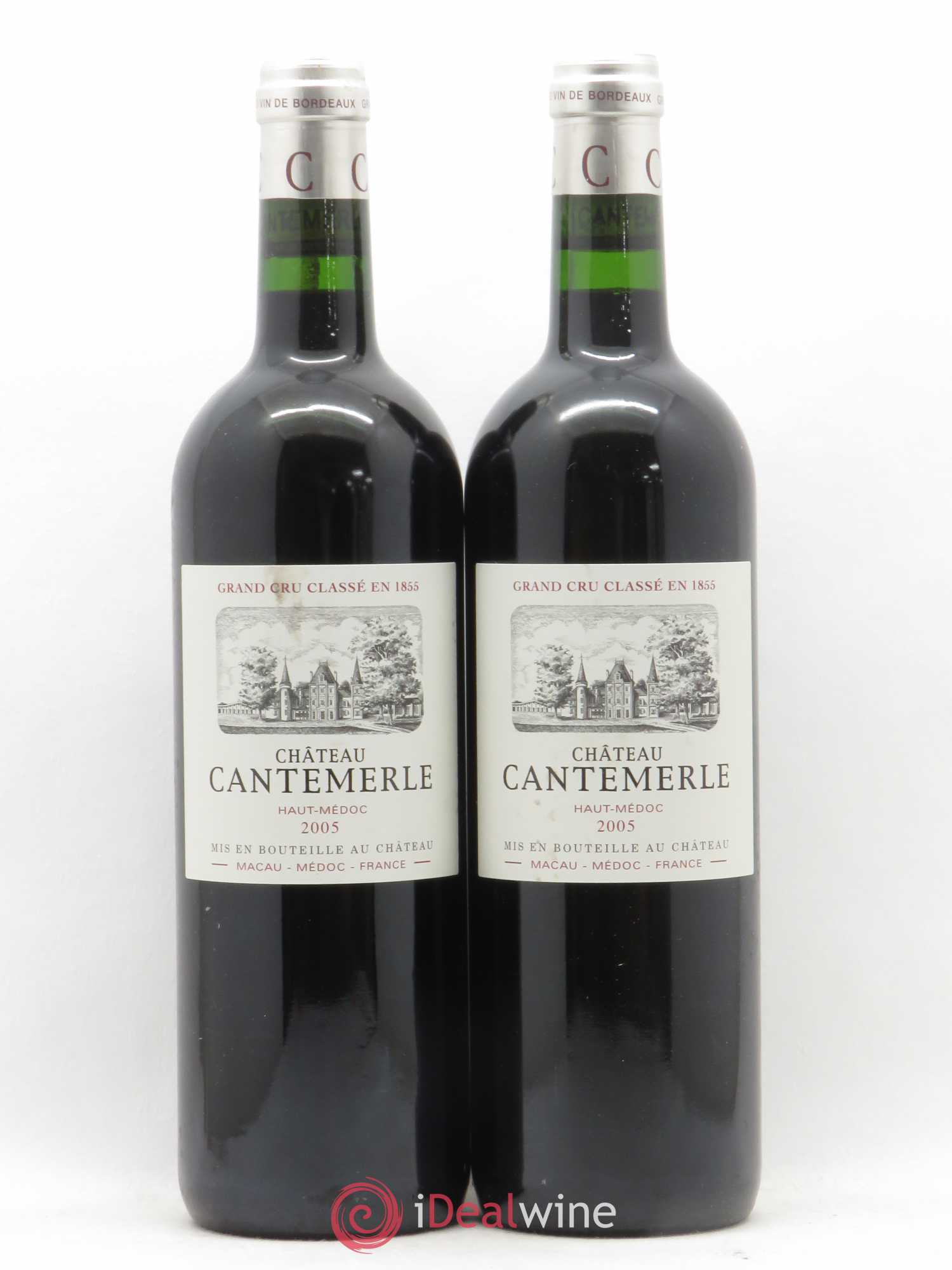 Château Cantemerle 5ème Grand Cru Classé 2005 - Lot de 2 bouteilles - 0