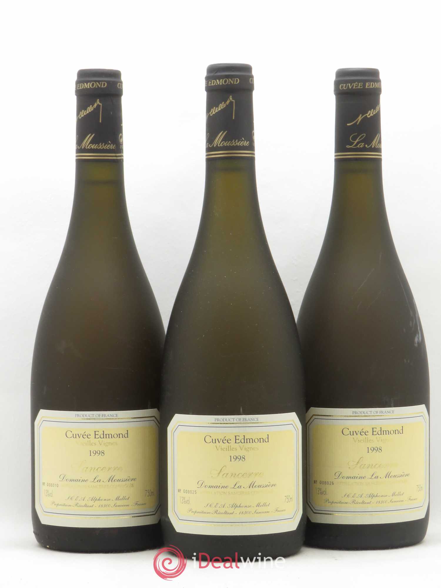 Sancerre Cuvée Edmond Alphonse Mellot 1998 - Posten von 3 Flaschen - 0