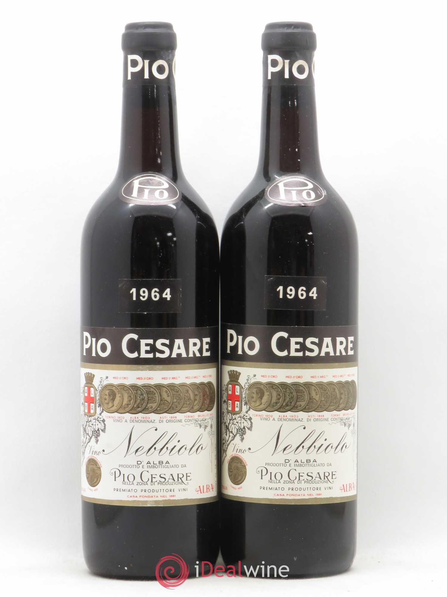 Nebbiolo d'Alba DOC Pio Cesare 1964 - Lot de 2 bouteilles - 0