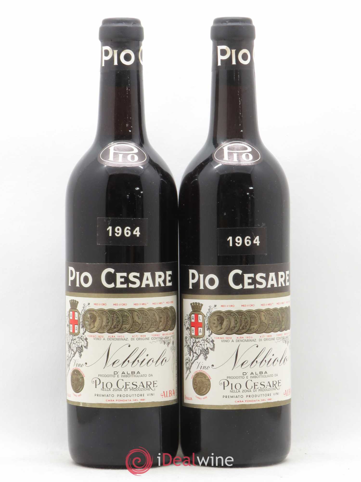 Nebbiolo d'Alba DOC Pio Cesare 1964 - Lot de 2 bouteilles - 0