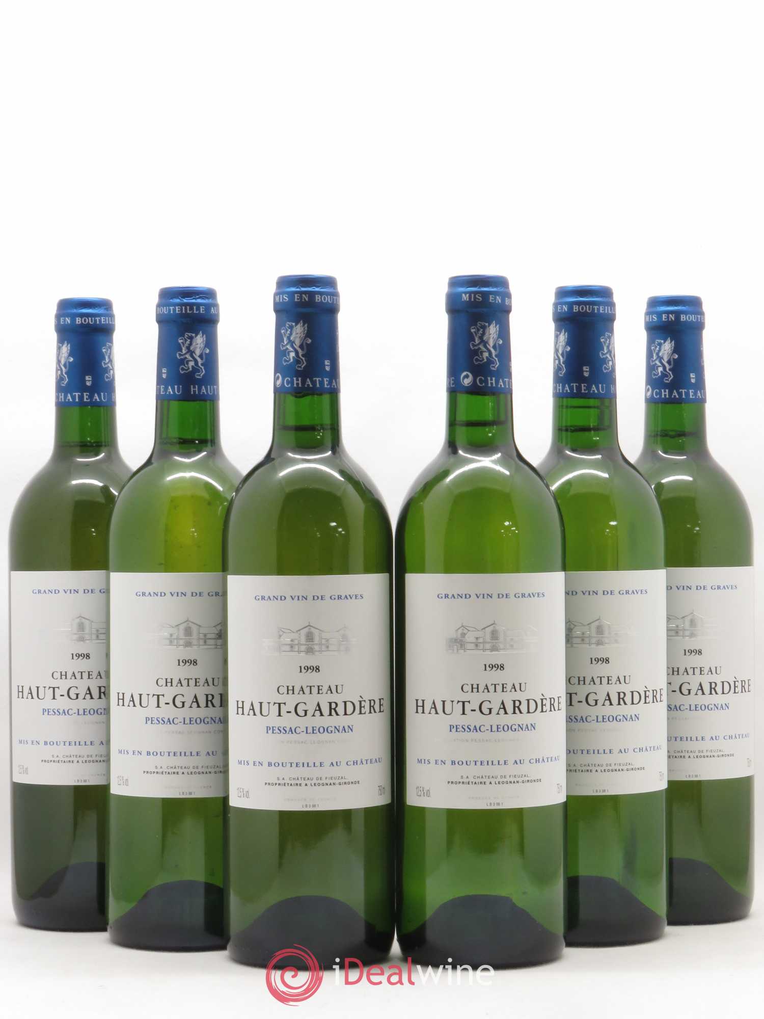 Château Haut-Gardère 1998 - Lot de 6 bouteilles - 0