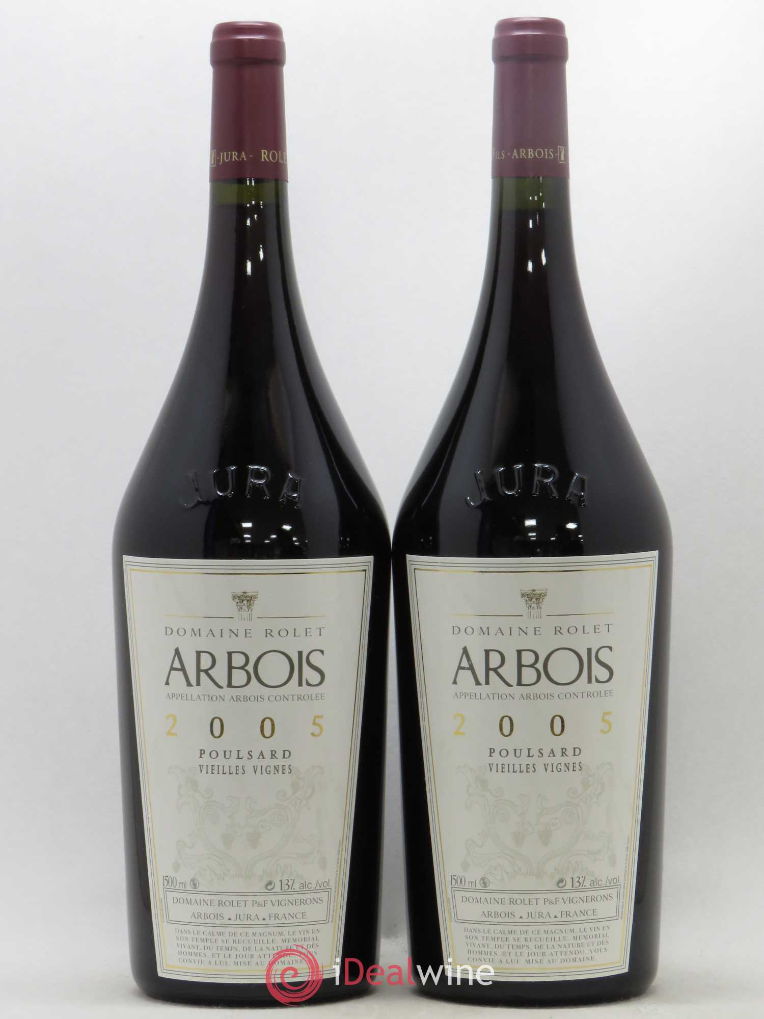 Arbois Poulsard Vieilles Vignes Domaine Rolet 2005 - Lotto di 2 magnum - 0