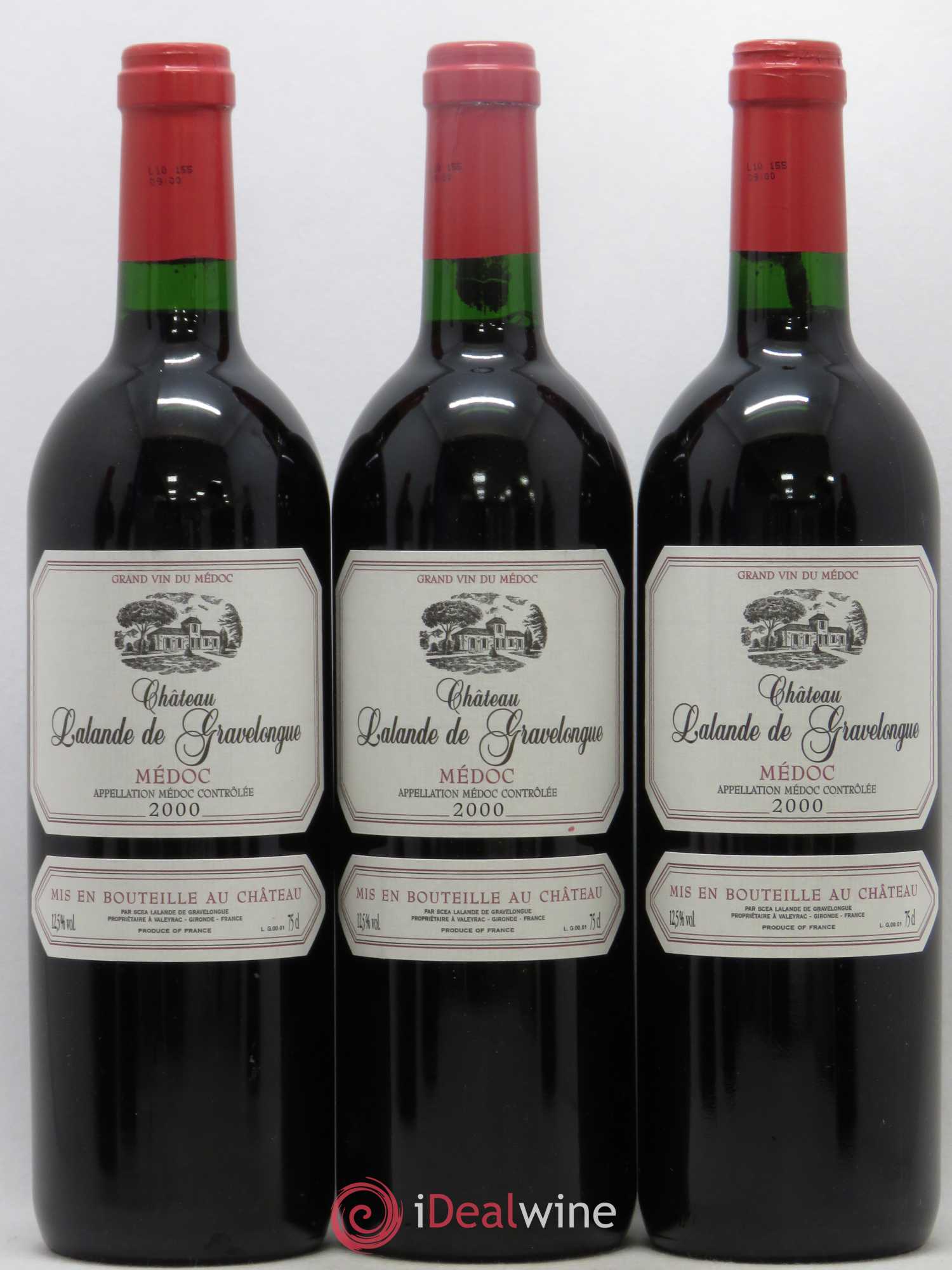 Médoc Château Lalande De Gravelongue 2000 - Lot de 6 bouteilles - 2