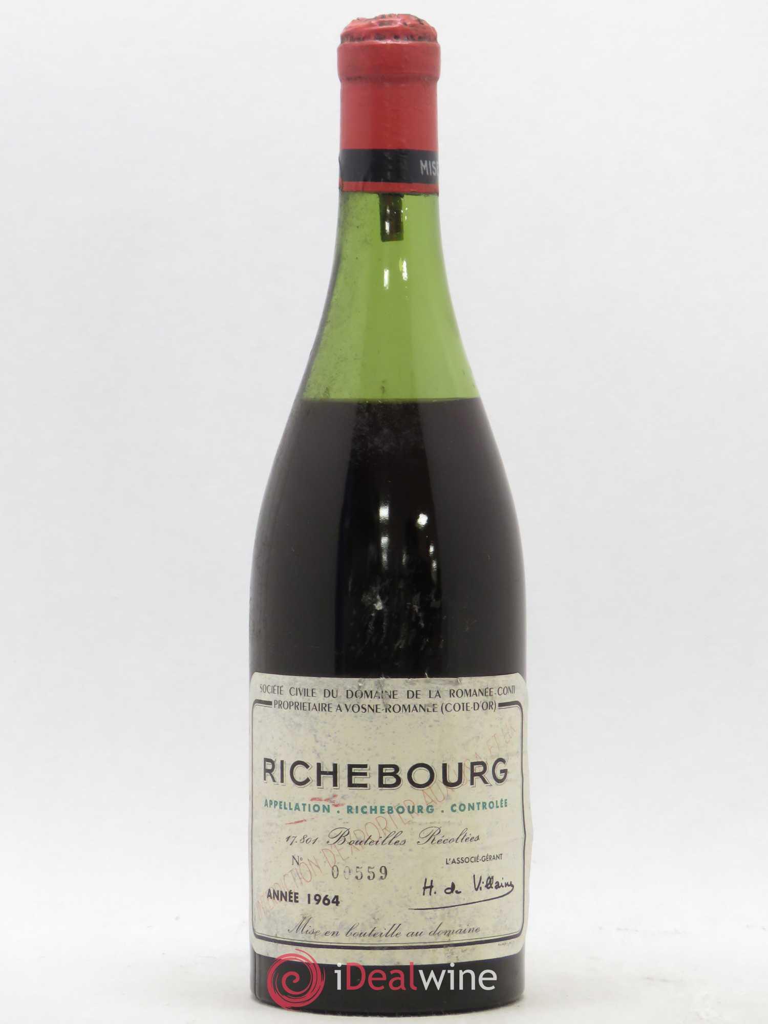 Richebourg Grand Cru Domaine de la Romanée-Conti 1964 - Lot of 1 bottle - 0