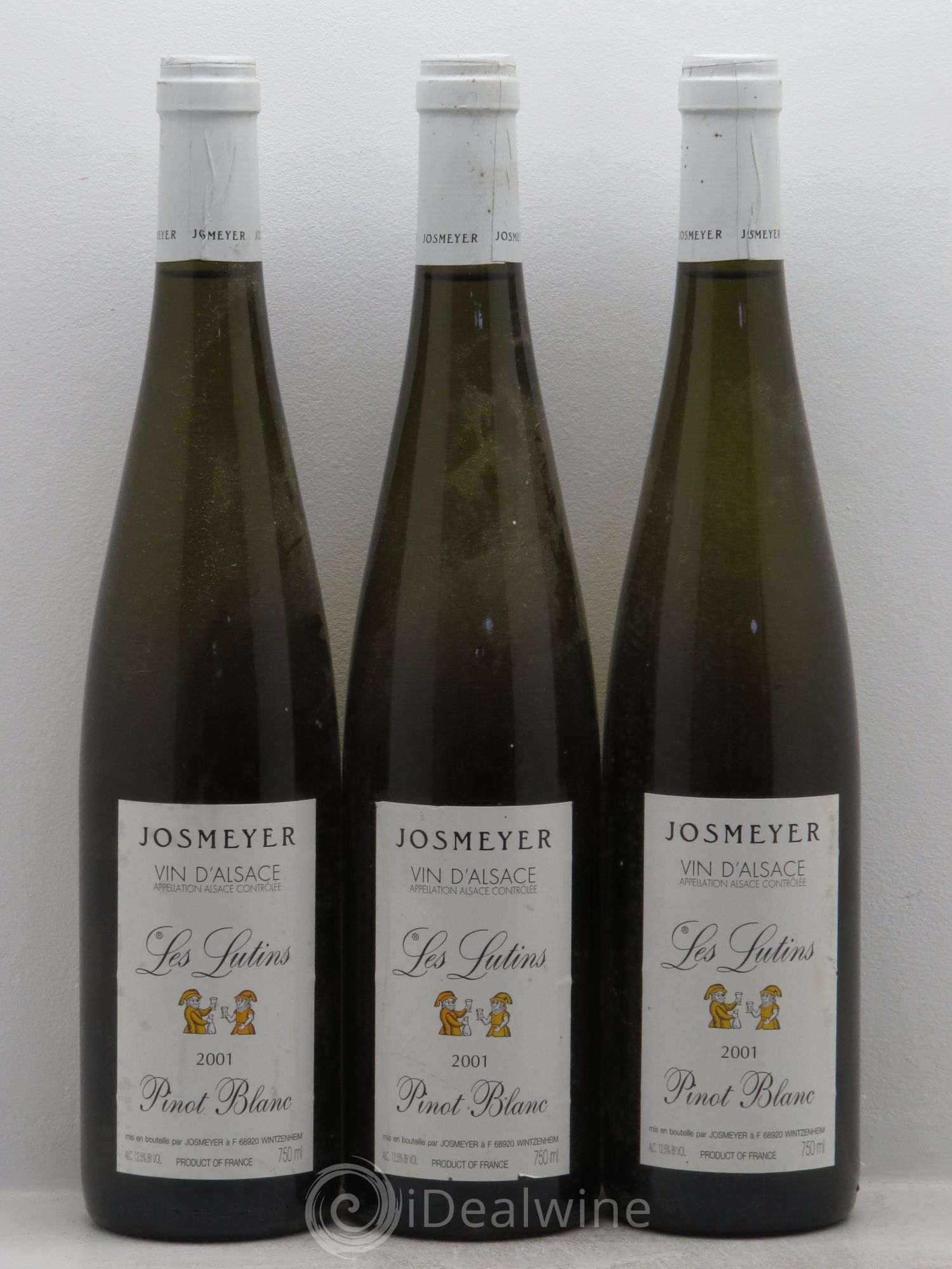 Alsace Pinot Blanc "les Lutins" Josmeyer 2001 - Posten von 3 Flaschen - 0