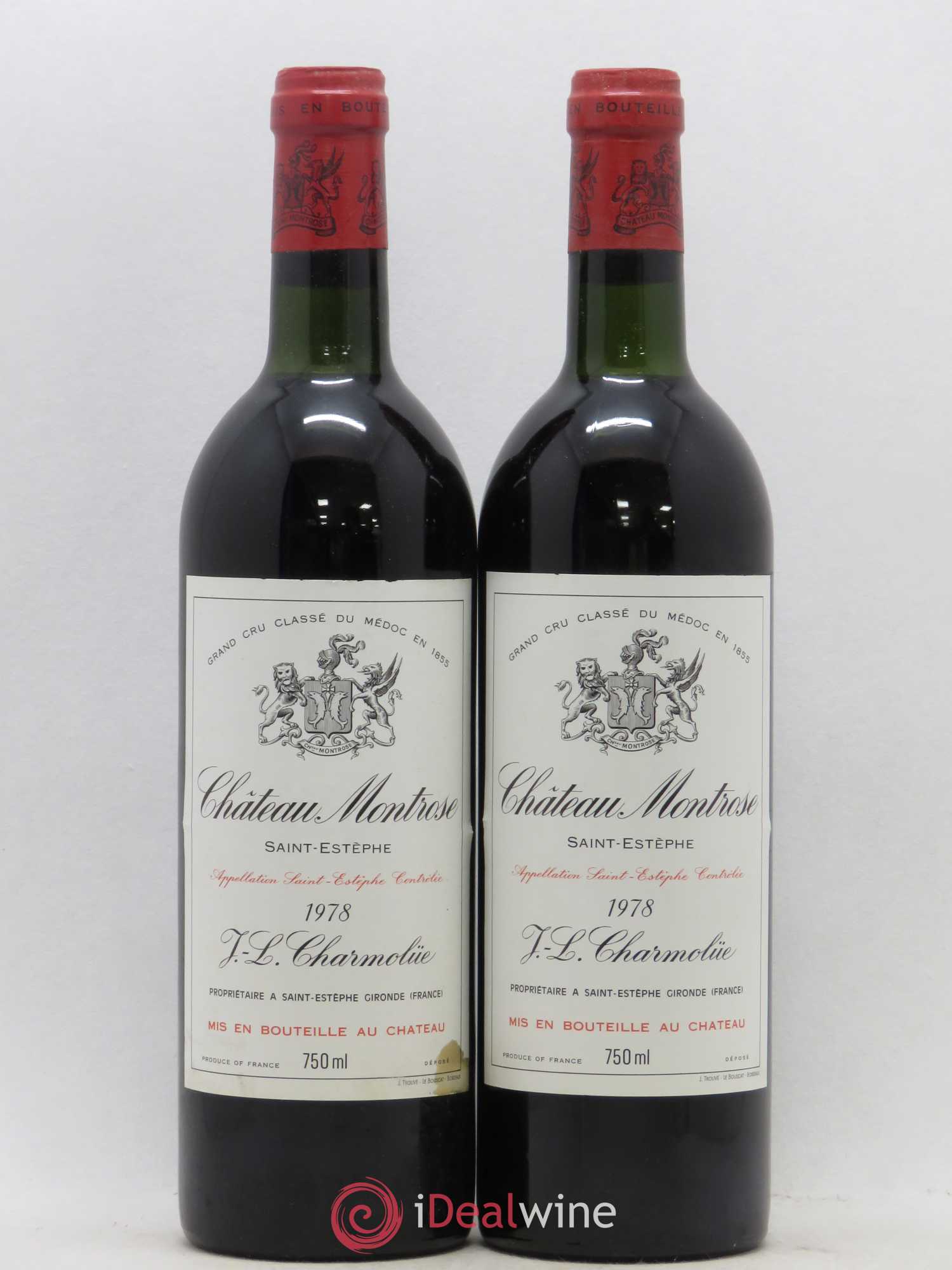 Château Montrose 2ème Grand Cru Classé 1978 - Lot de 2 bouteilles - 0