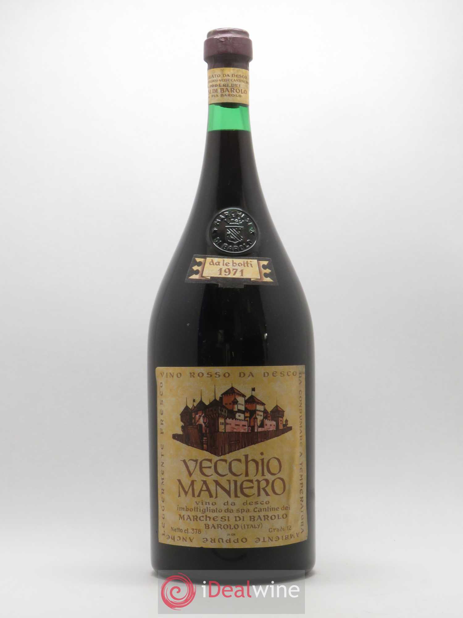 Italie vino da desco Marquis di Barolo Vecchio Maniero 1971 - Posten von 1 Doppel-Magnum - 0