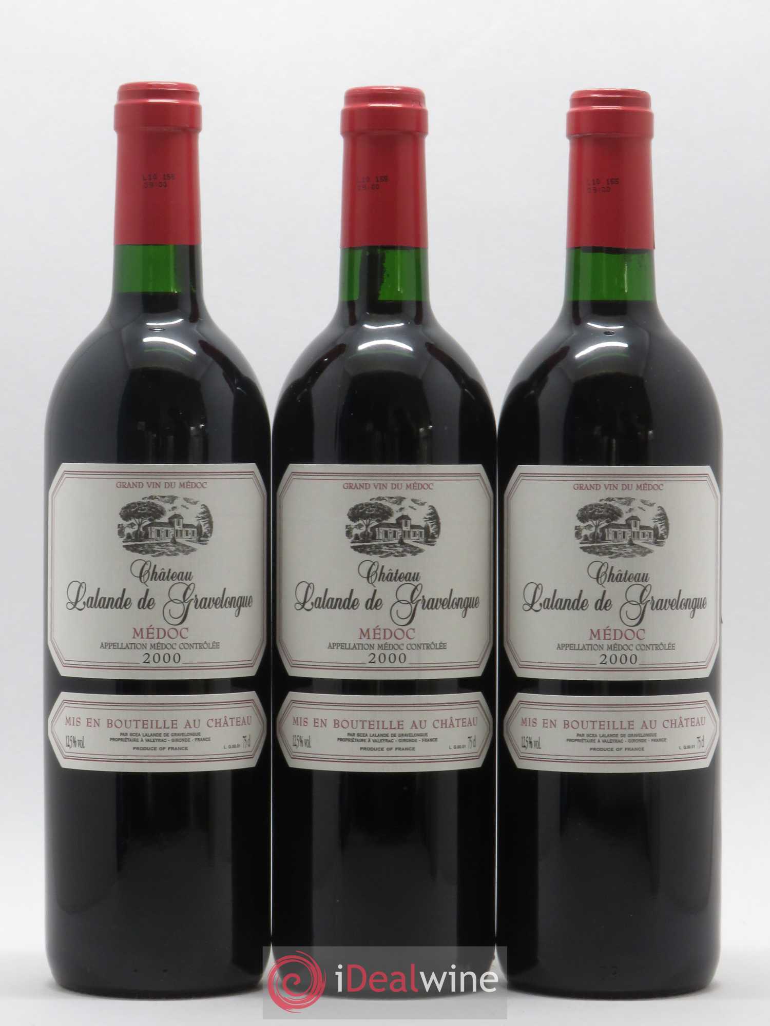 Médoc Lalande de Gravelongue 2000 - Posten von 6 Flaschen - 2