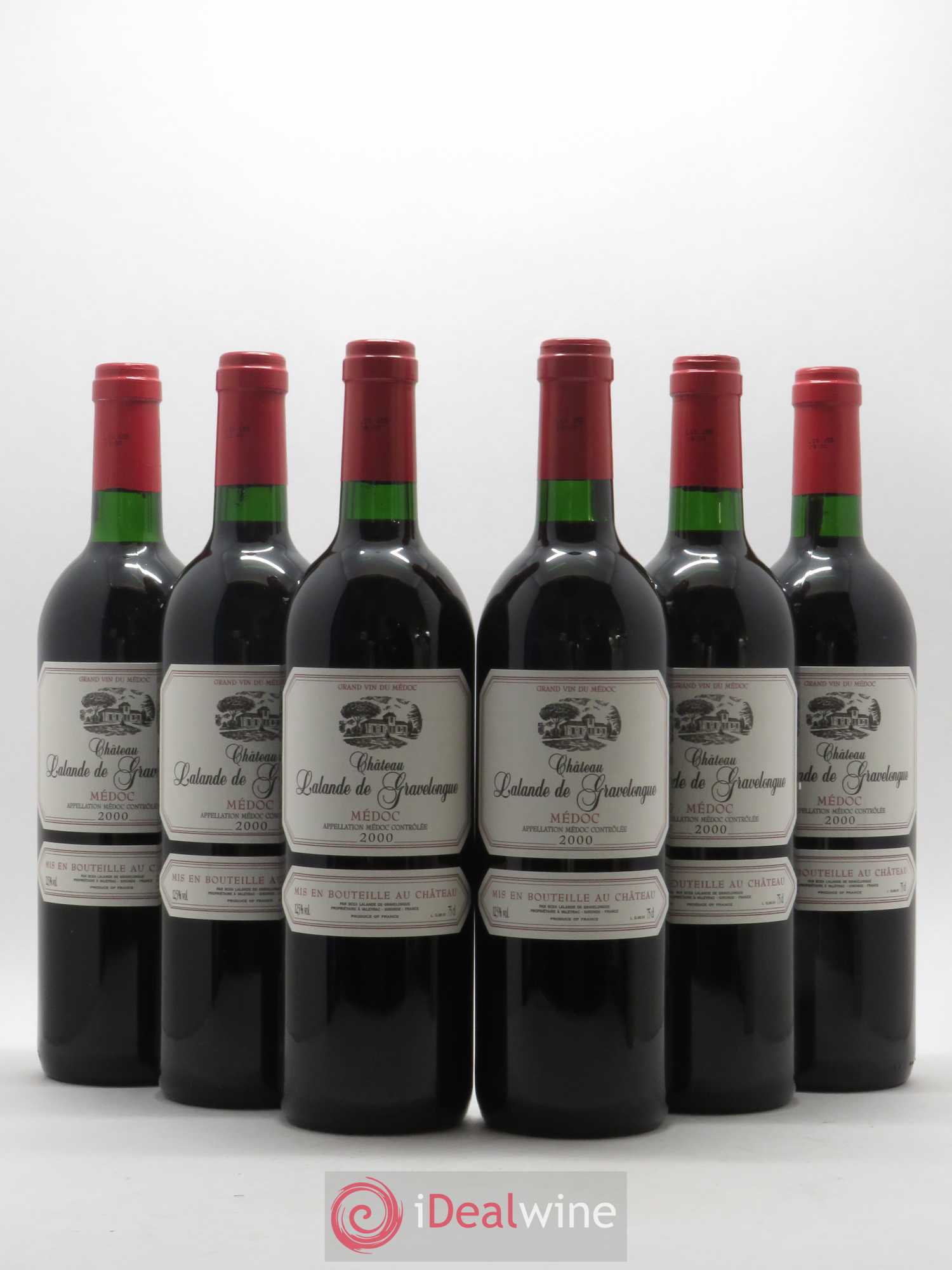 Médoc Lalande de Gravelongue 2000 - Posten von 6 Flaschen - 0
