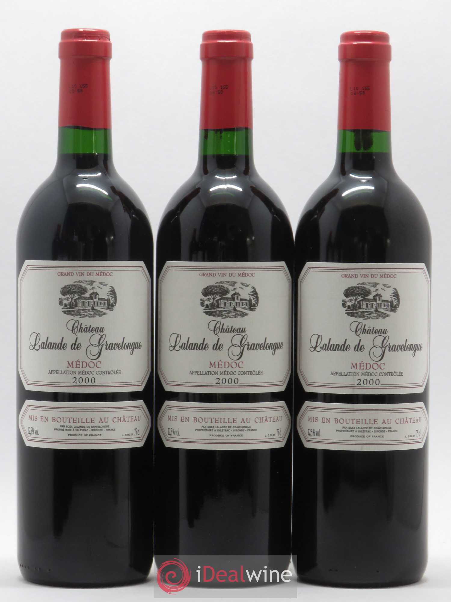 Médoc Lalande de Gravelongue 2000 - Posten von 6 Flaschen - 2