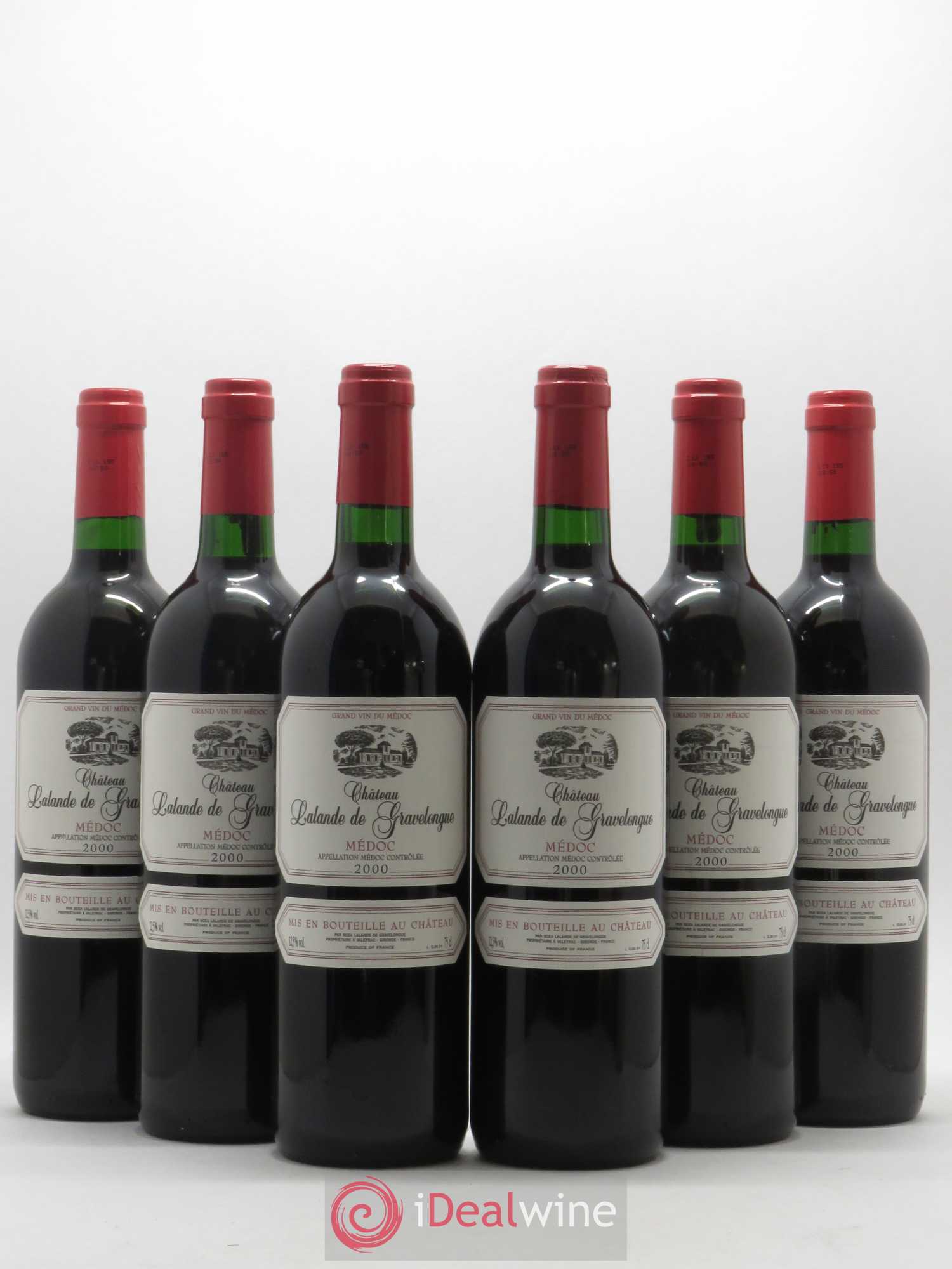 Médoc Lalande de Gravelongue 2000 - Posten von 6 Flaschen - 0