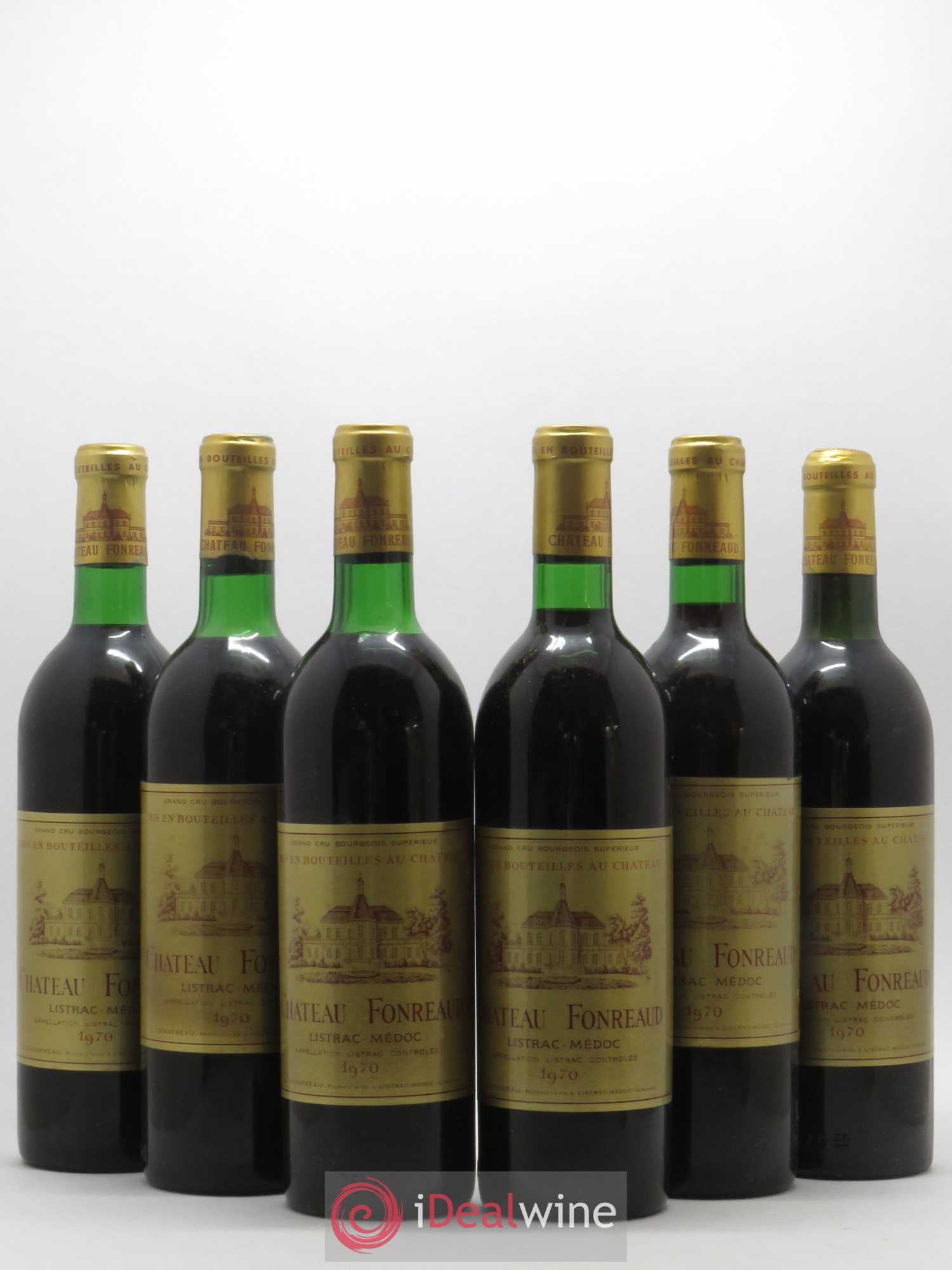 Château Fonréaud Cru Bourgeois 1970 - Lot de 6 bouteilles - 0
