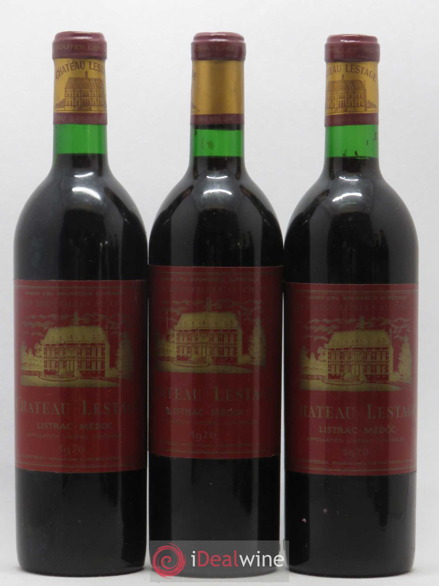 Château Lestage Cru Bourgeois 1970 - Lot de 6 bouteilles - 1