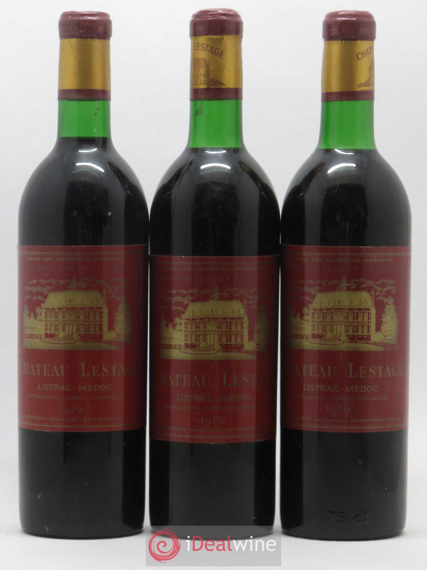 Château Lestage Cru Bourgeois (sans prix de réserve) 1970 - Lot de 6 bouteilles - 1