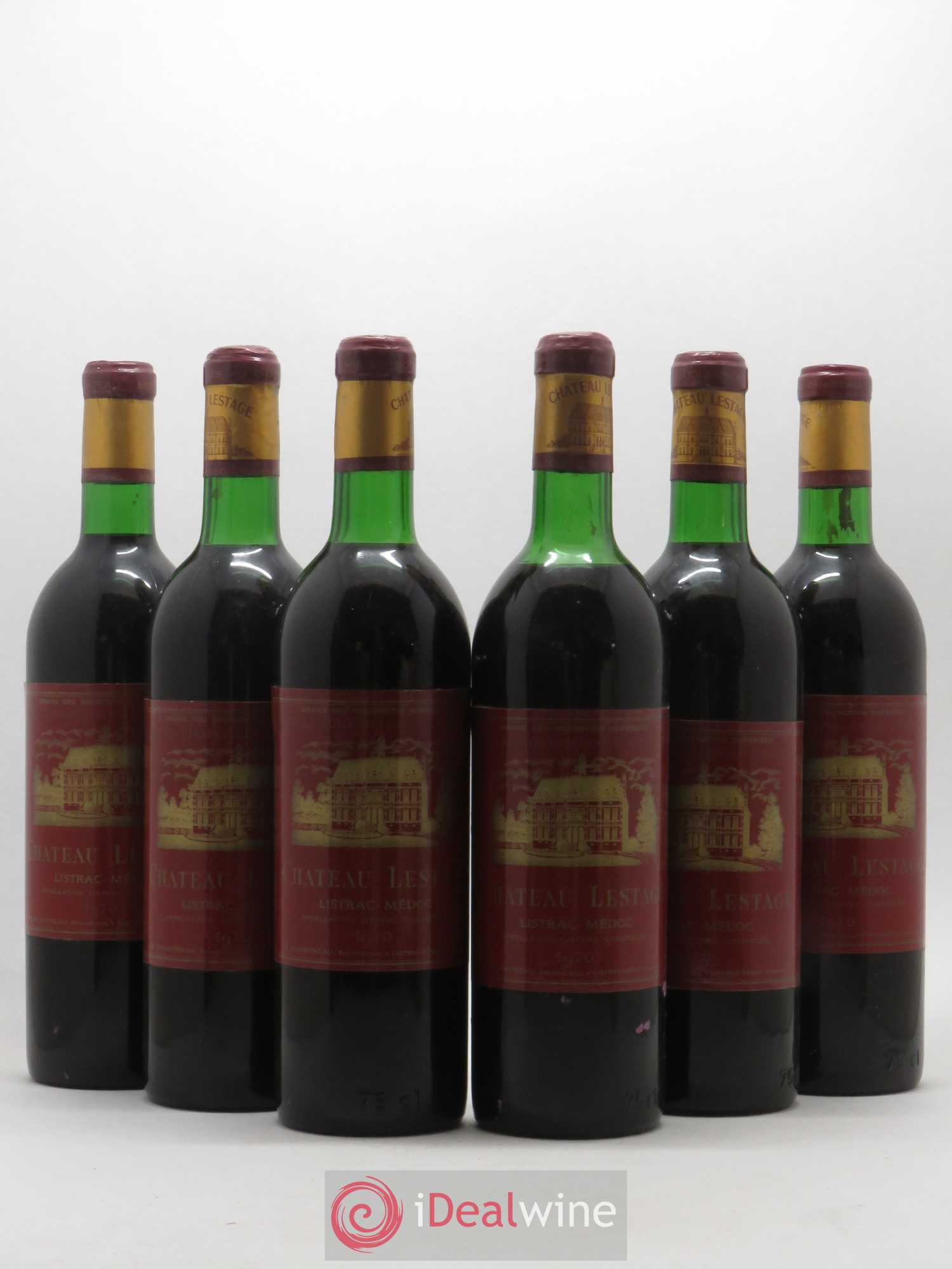 Château Lestage Cru Bourgeois (sans prix de réserve) 1970 - Lot de 6 bouteilles - 0