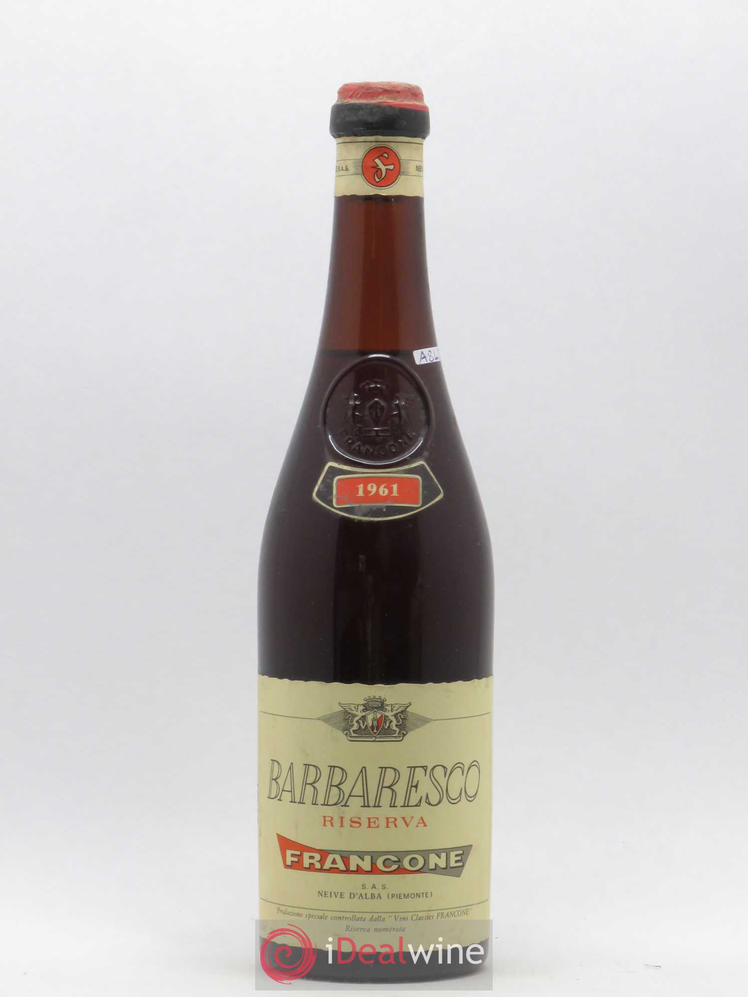 Barbaresco DOCG Rieserva Francone 1961 - Posten von 1 Flasche - 0