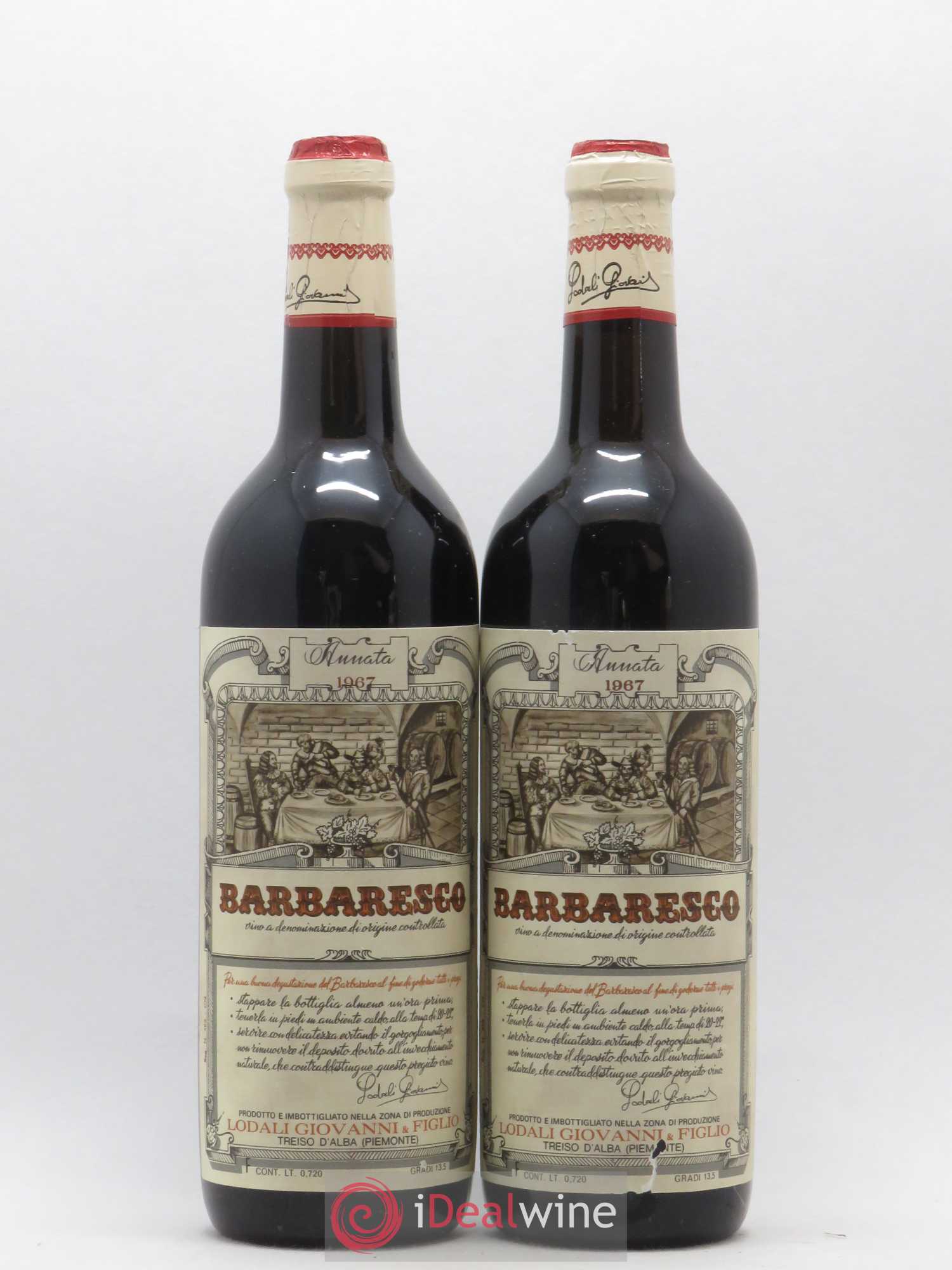 Barbaresco DOCG Giovanni & Figlio Lodali 1967 - Posten von 2 Flaschen - 0