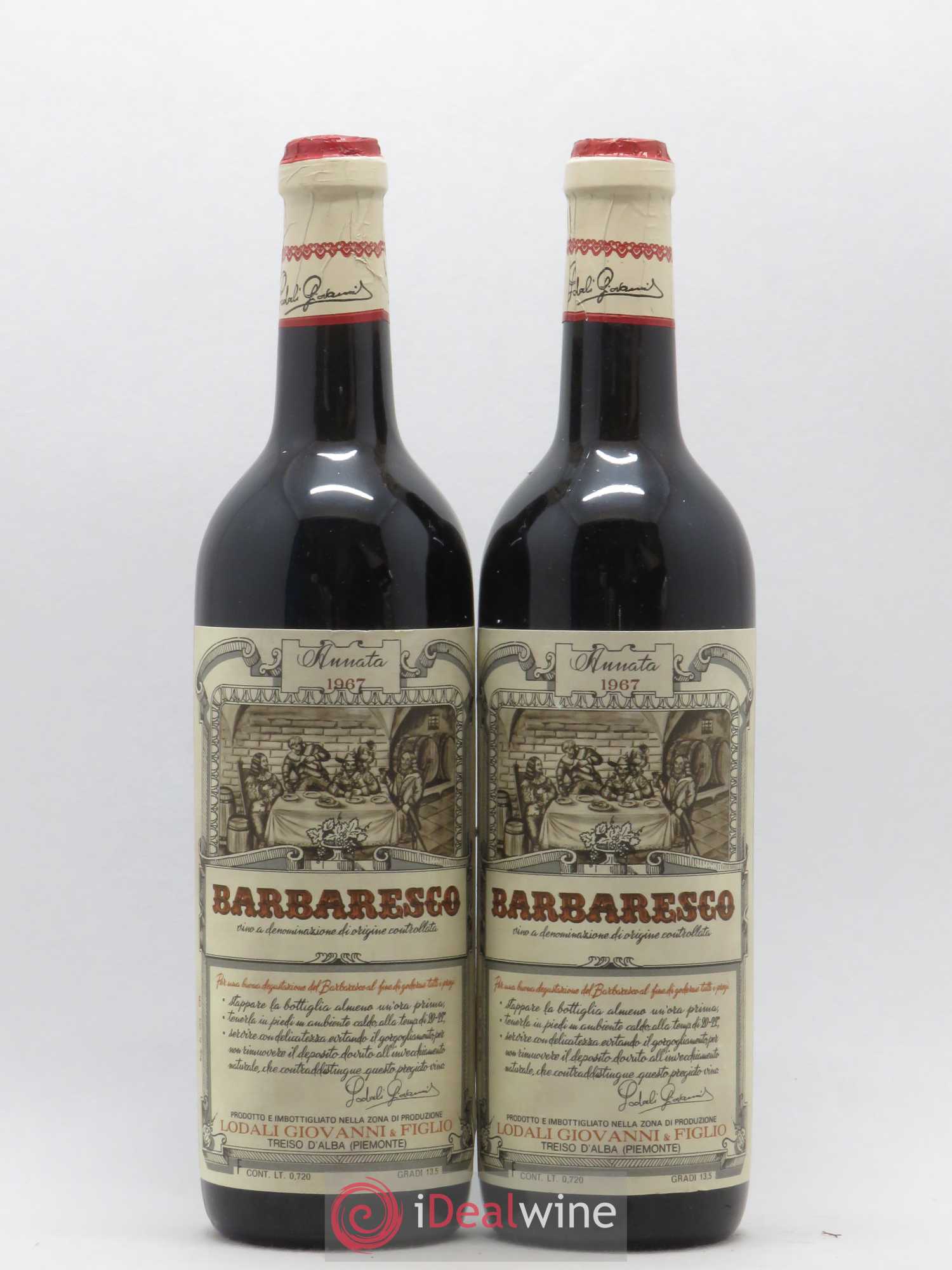 Barbaresco DOCG Giovanni & Figlio Lodali 1967 - Posten von 2 Flaschen - 0